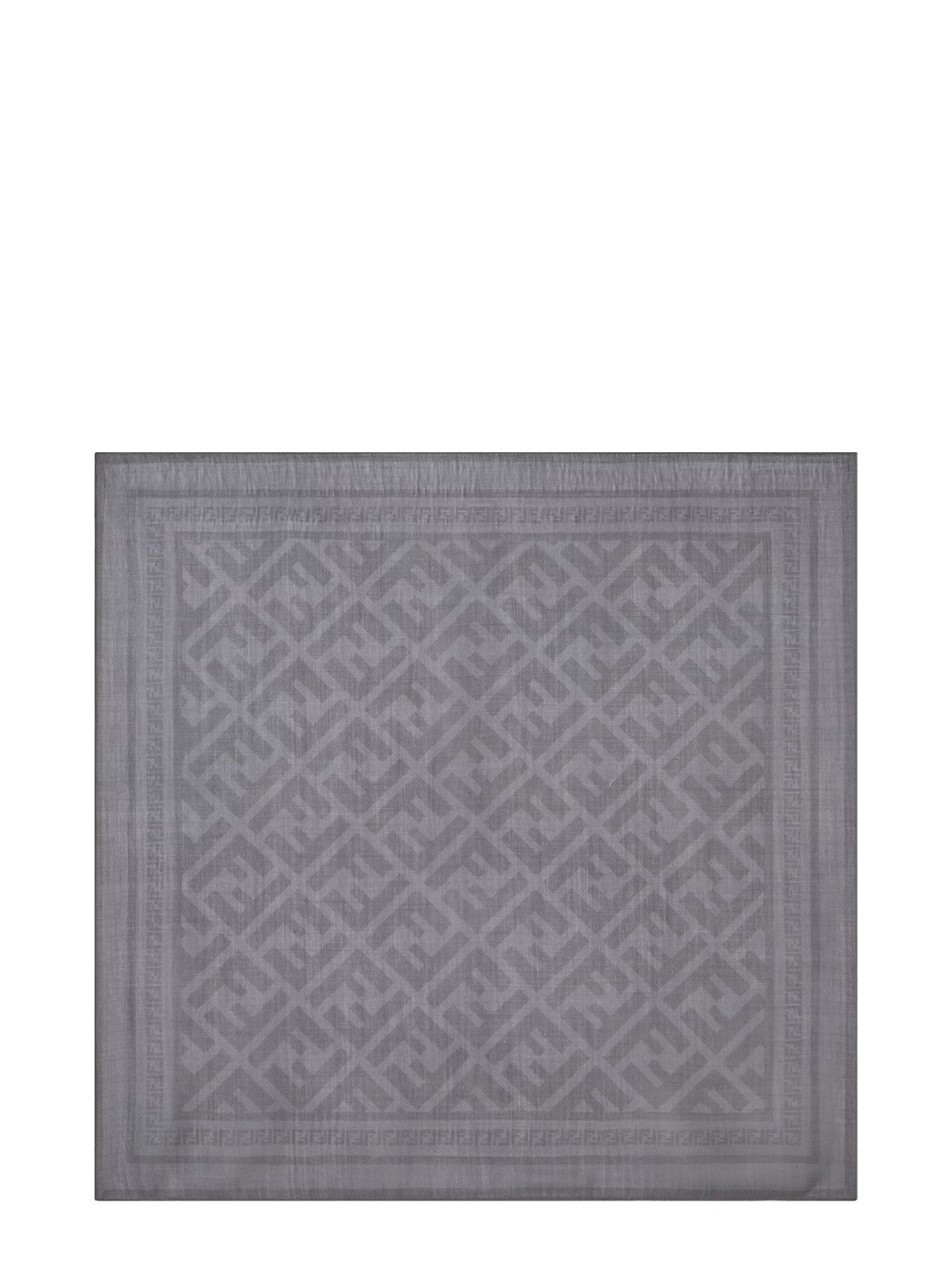 Fendi Scarfs Light Grey Lana Vergine