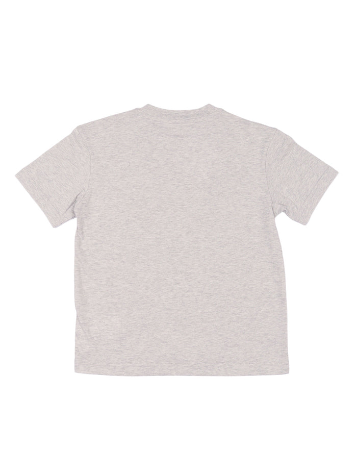 LOGO REG. T-SHIRT BOY Grey Cotton Short Sleeves