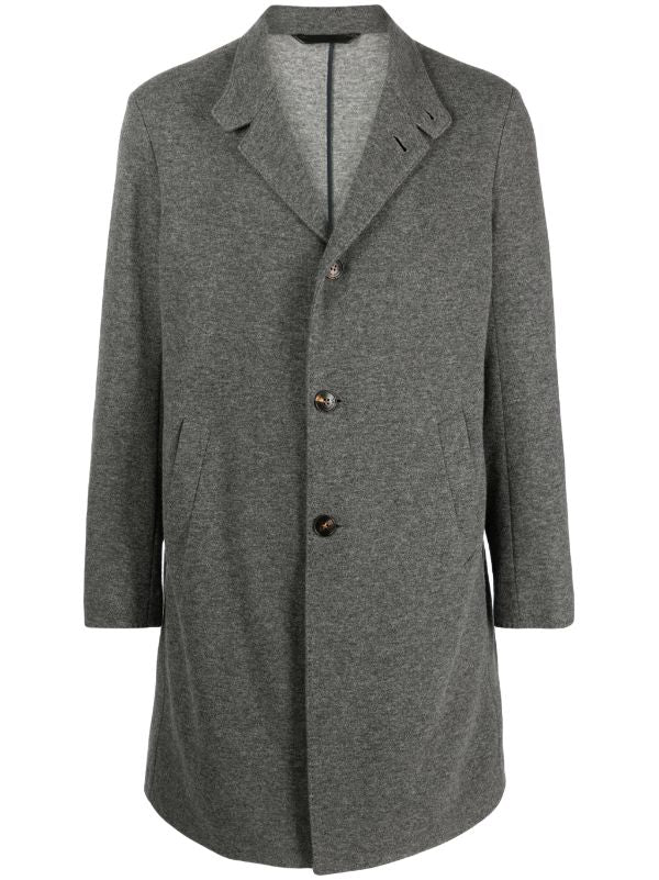 Manzoni24 Cashmere 96% coat in grey