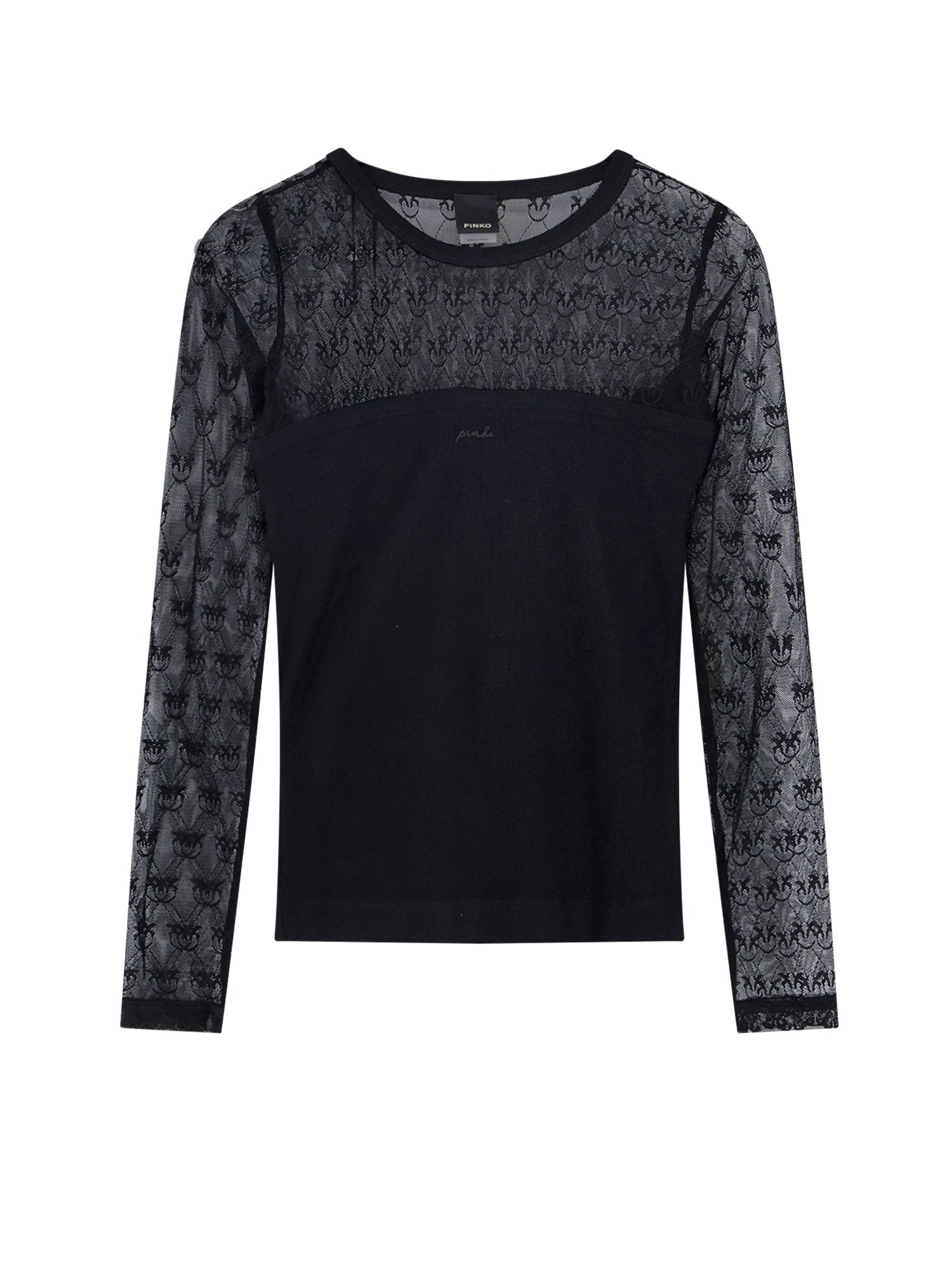 Pinko Sweaters Black Cotone