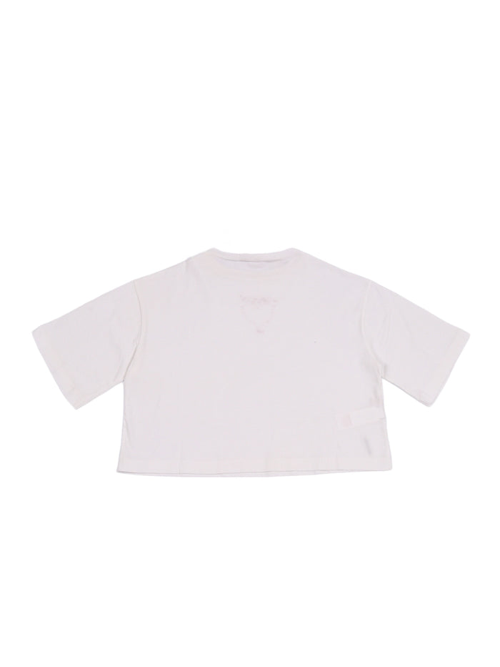 T-shirts White Cotton Short Sleeves T-shirt