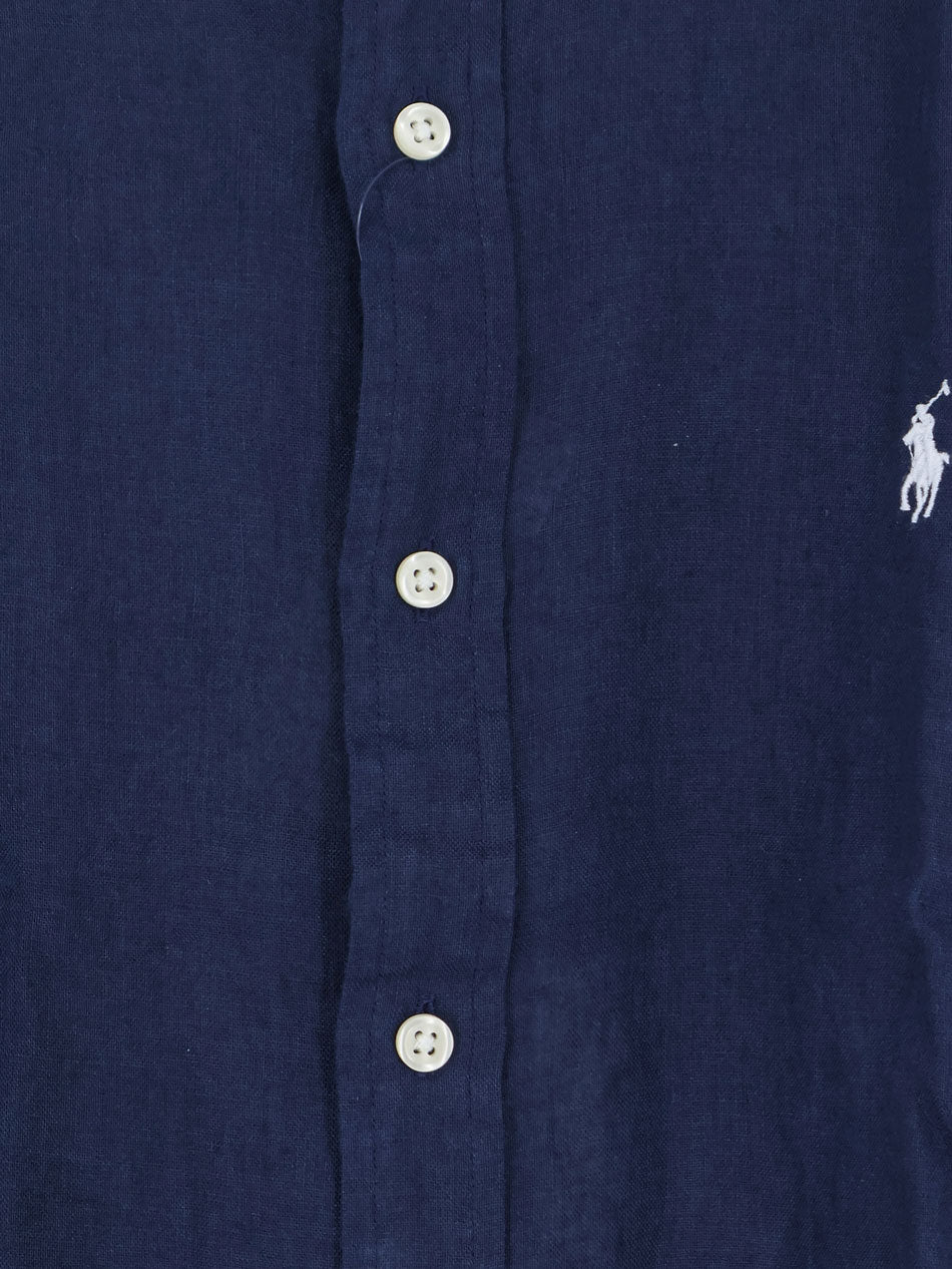 Polo Ralph Lauren Shirts Newport Navy W White Pp Lino
