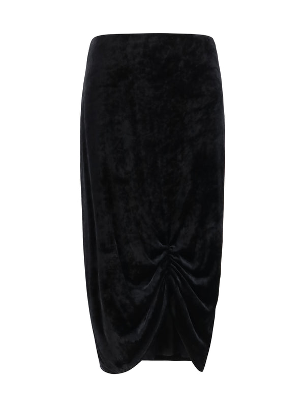 Valentino 77% Viscose; 20% Silk; 3% Elastane skirt in black