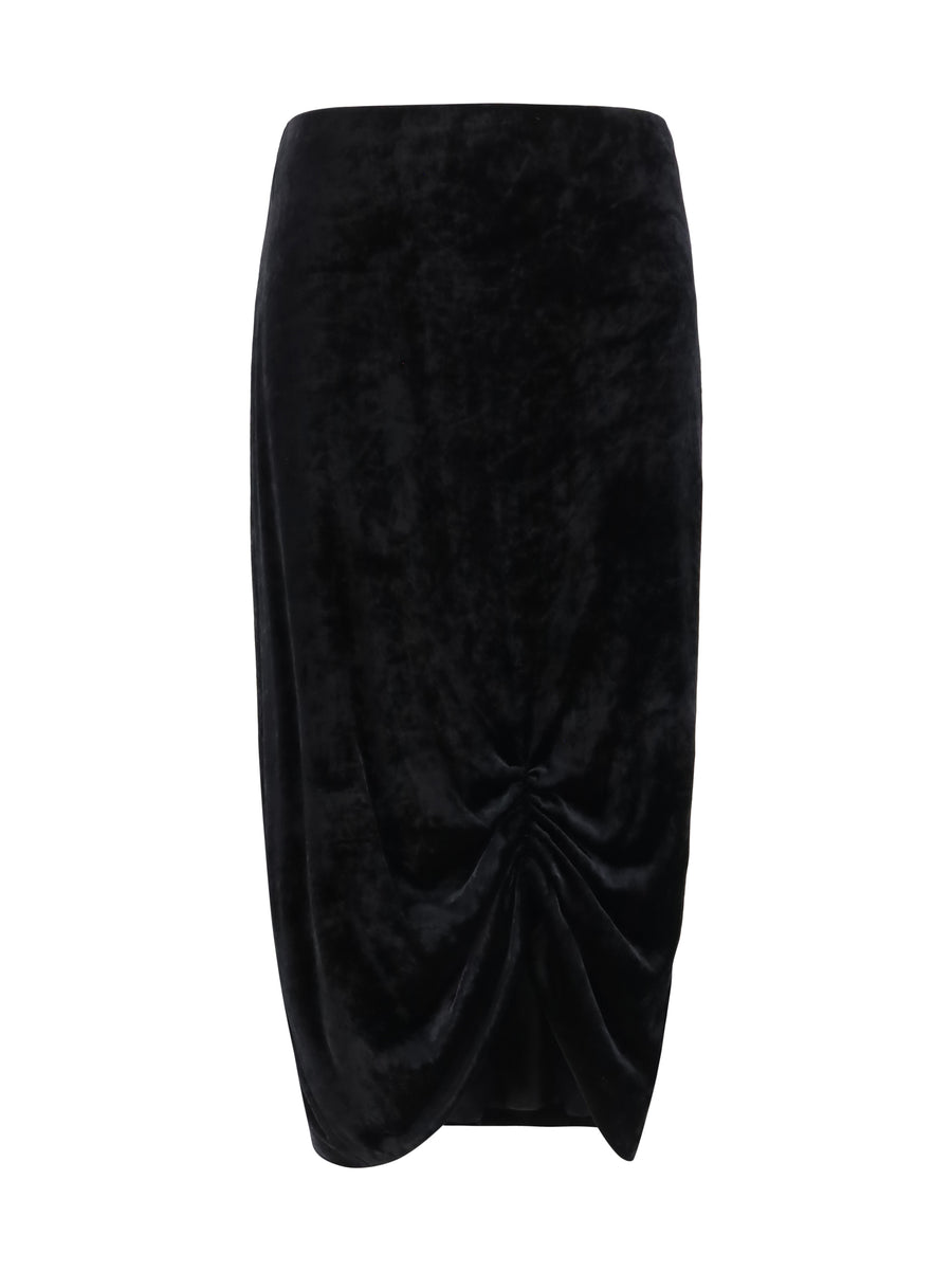 Valentino 77% Viscose; 20% Silk; 3% Elastane skirt in black