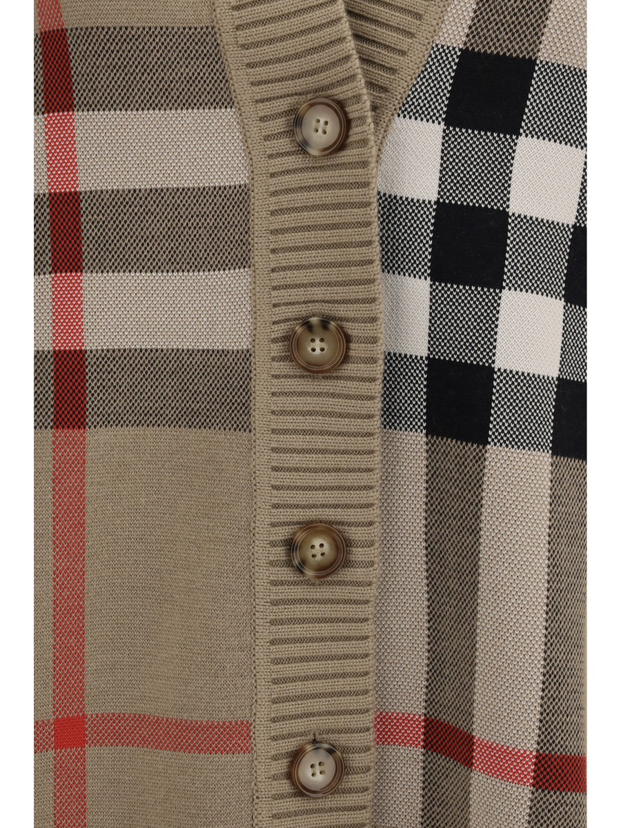 Wool Sweater Check Archive Beige Polyester
