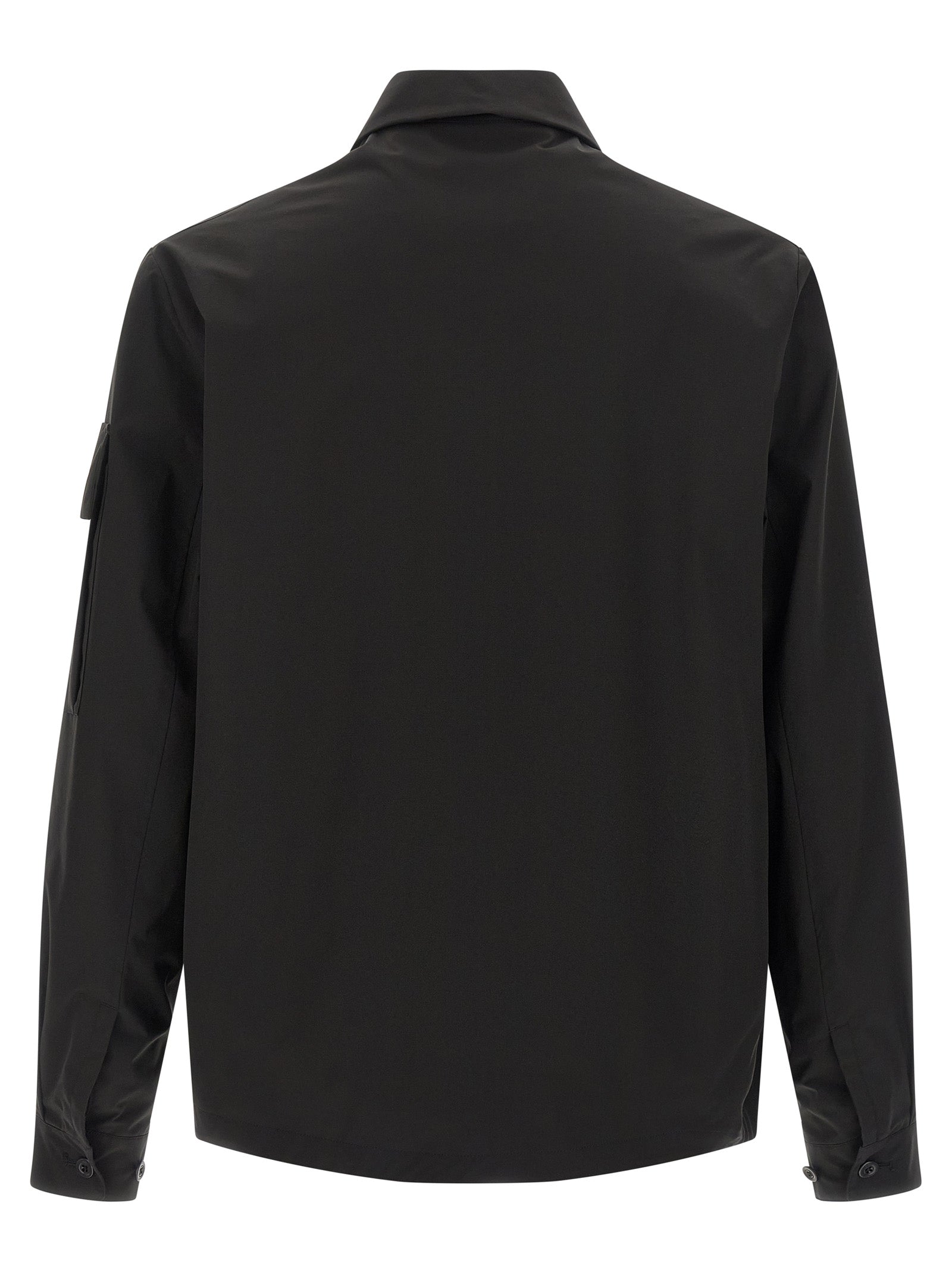 The Metropolis Series overshirt Black Polyester Shirt, Blouse