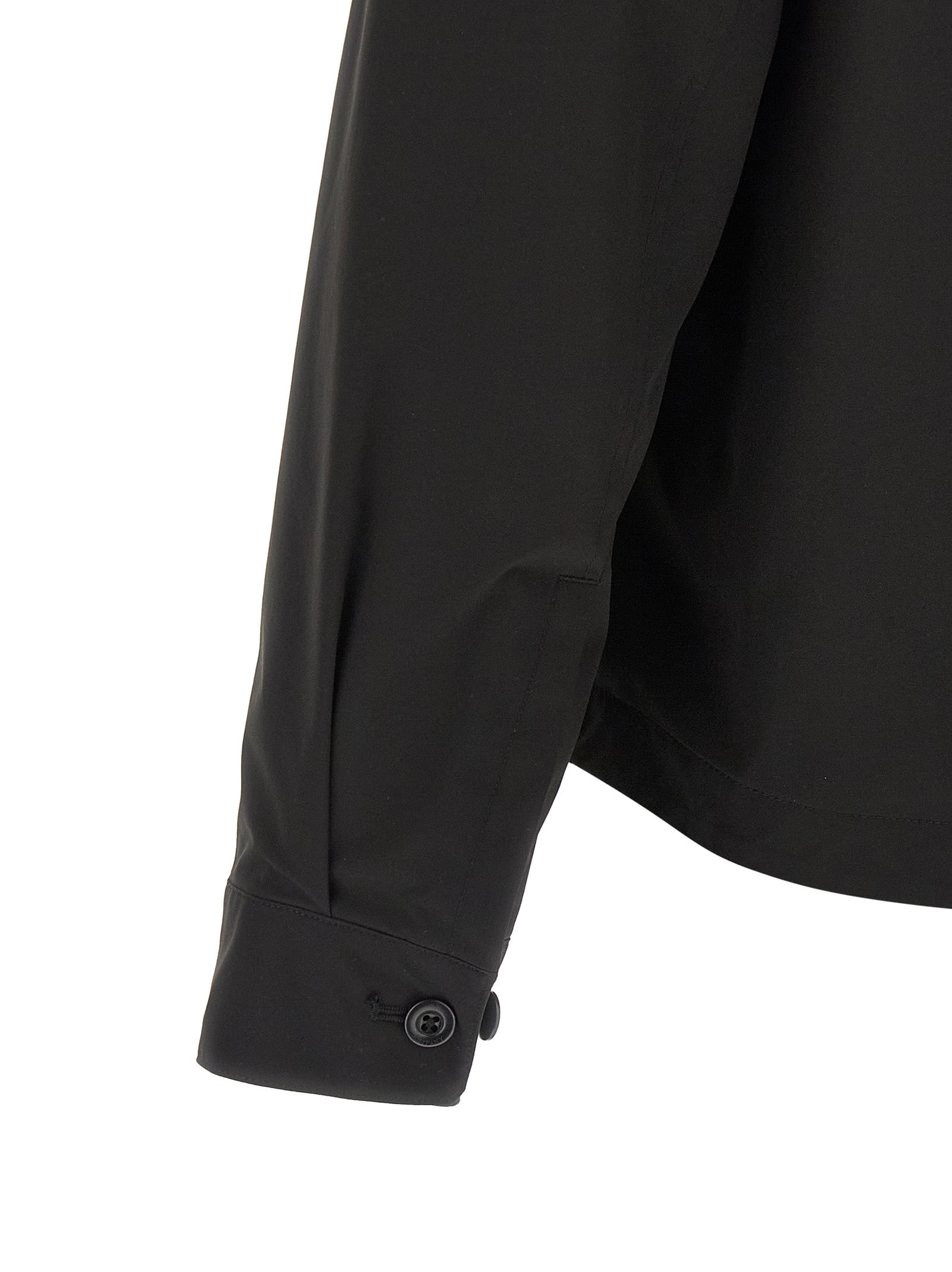 The Metropolis Series overshirt Black Polyester Shirt, Blouse