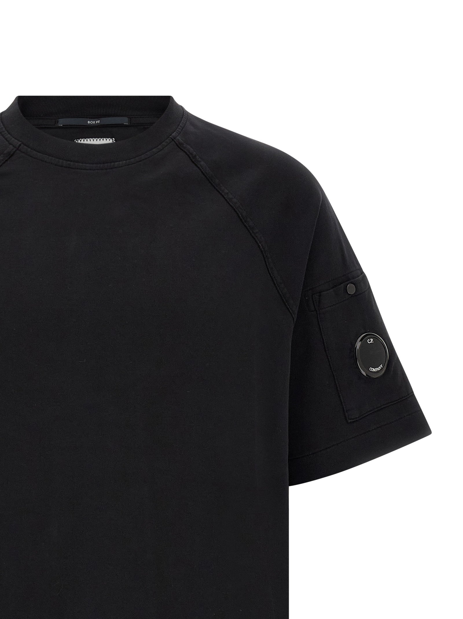 Fleece Sweatshirt Black Cotton