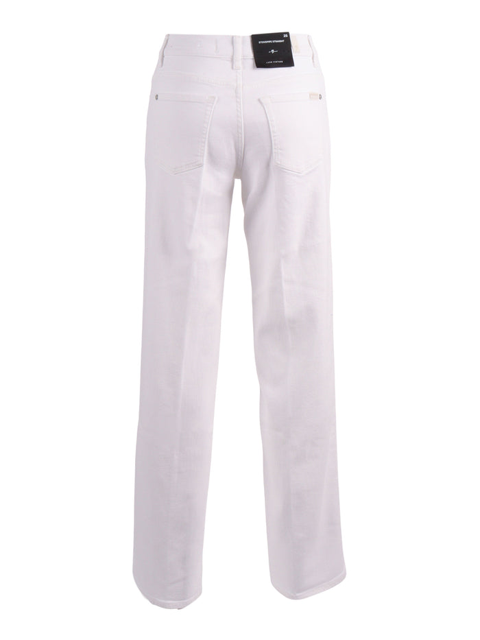 Stovepipe Straight White Jean