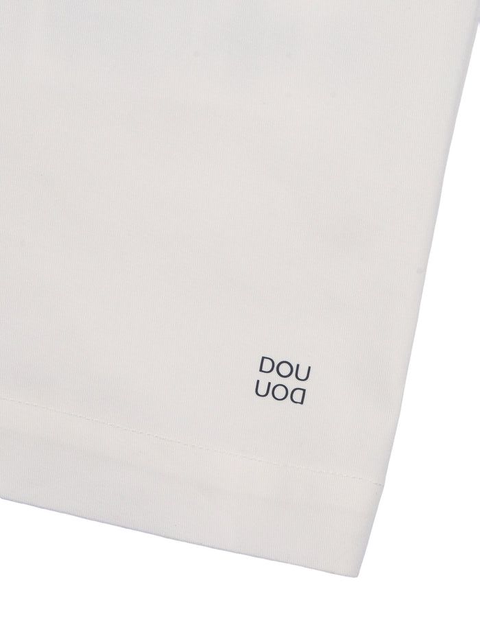 WOVEN DRESS White Cotton Elastane Lining