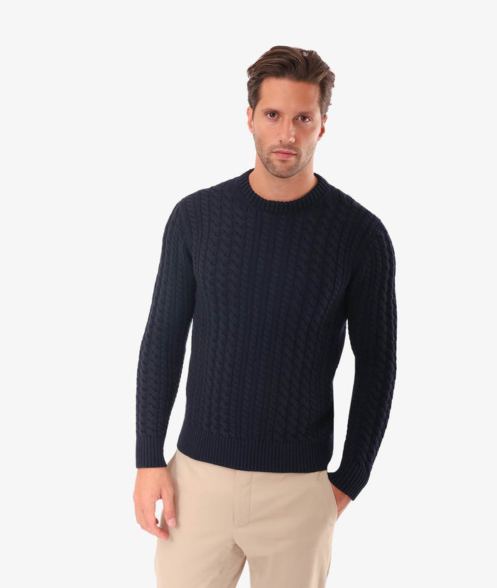 Cotton Sweater Bali Darkgreen Maglieria Dis/lav Pesante