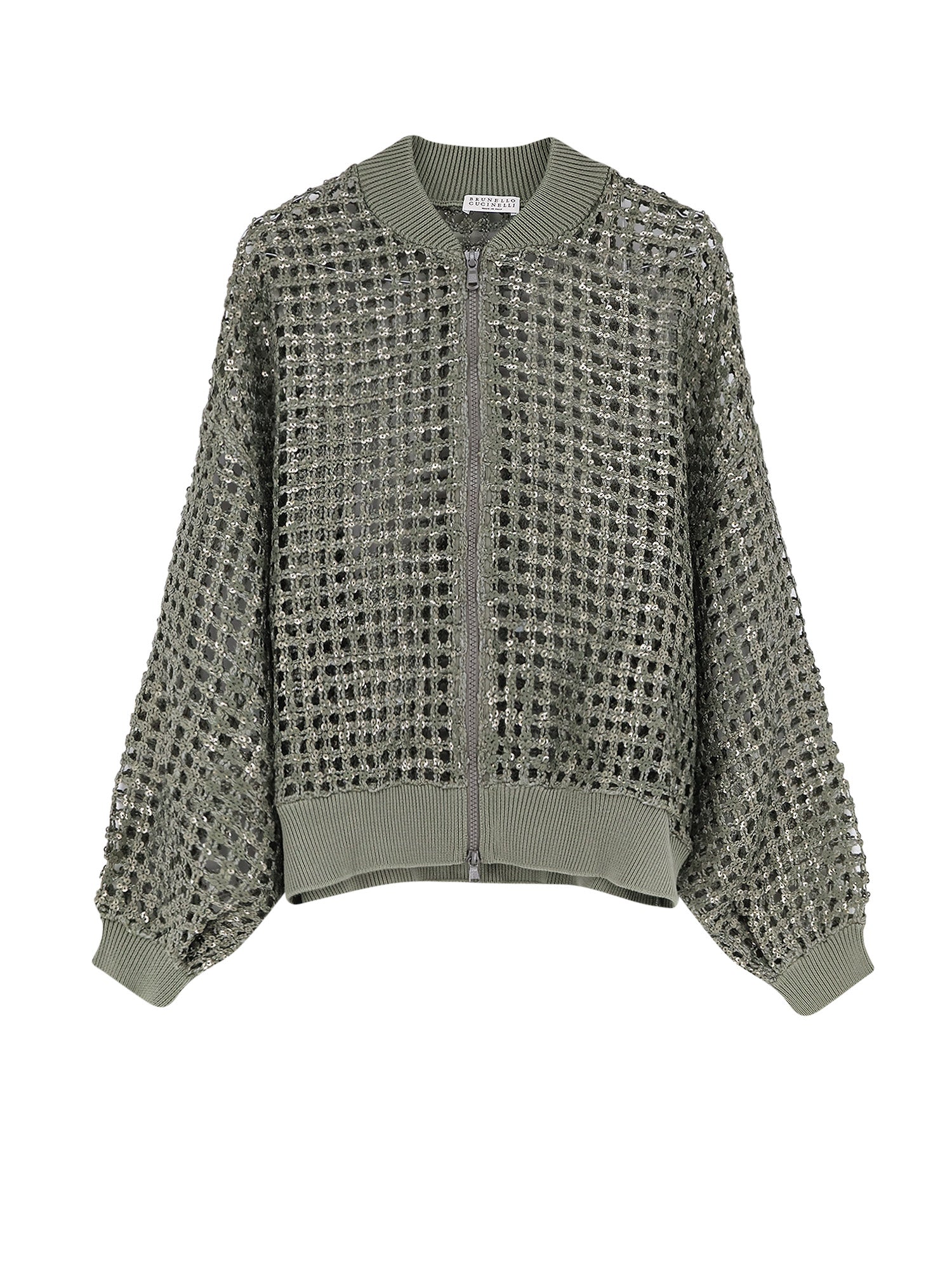 Brunello Cucinelli Sweaters Eucalyptus Seta Lino
