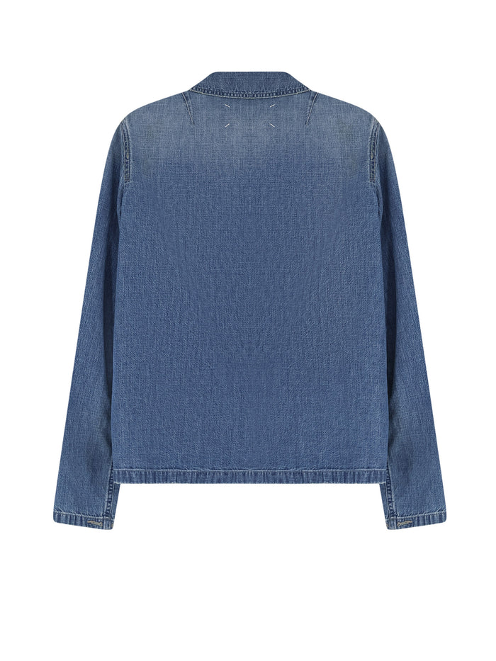 Maison Margiela Shirts Medium Blue Vintage Cotone