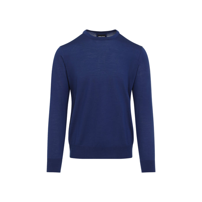 Sweater Blue Virgin Wool