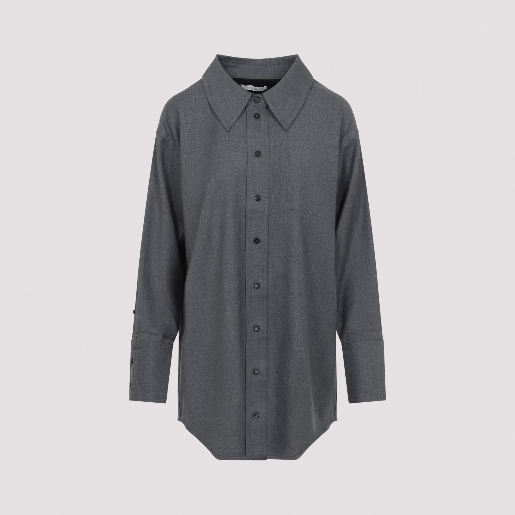 Wool Overshirt Grey Shirt