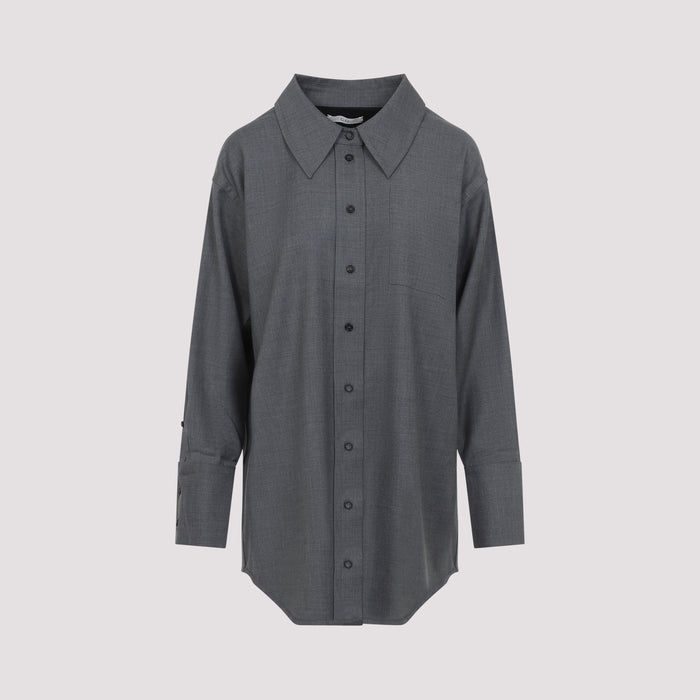 Wool Overshirt Grey Shirt