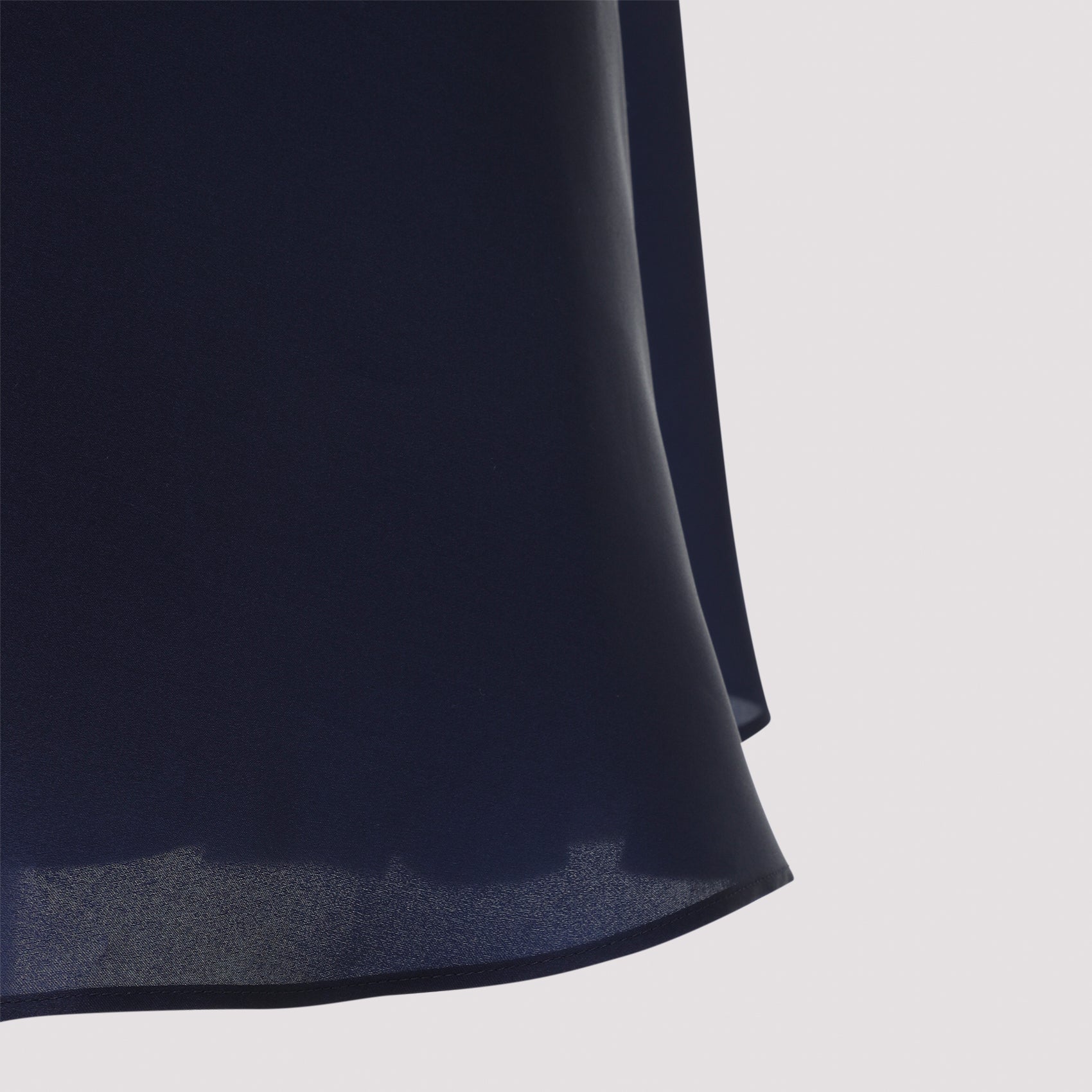 Triple Organza Midi Dress Blue Silk
