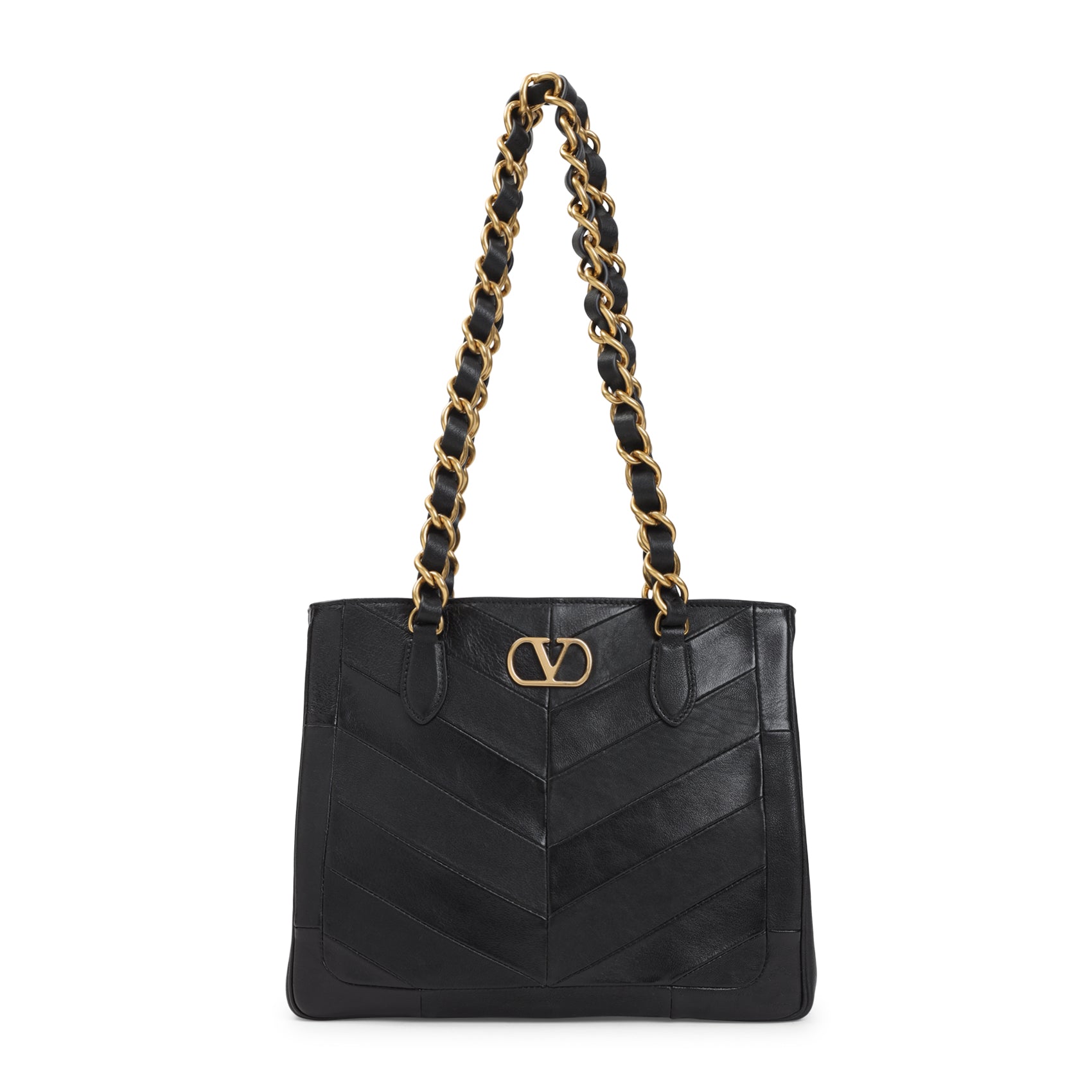 Small Tote Black Lamb Skin Bag