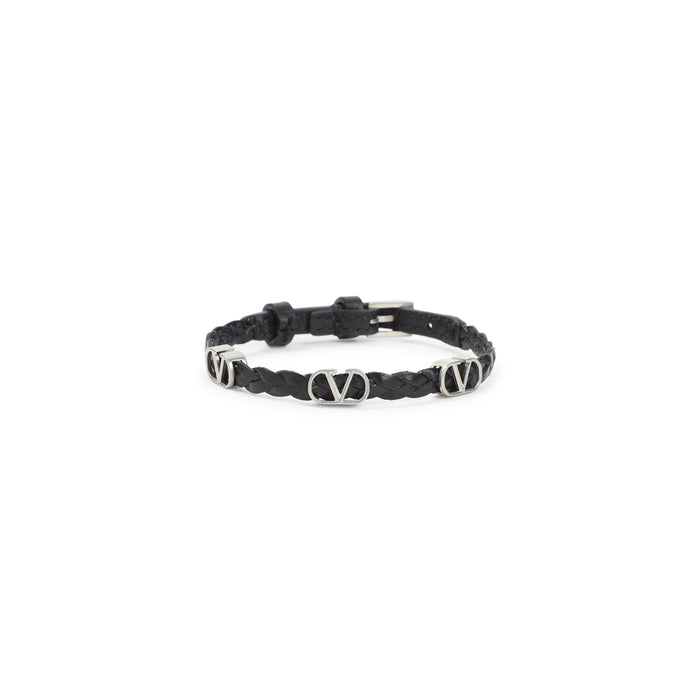 Valentino Leather Bracelet Black Calf Jewellery