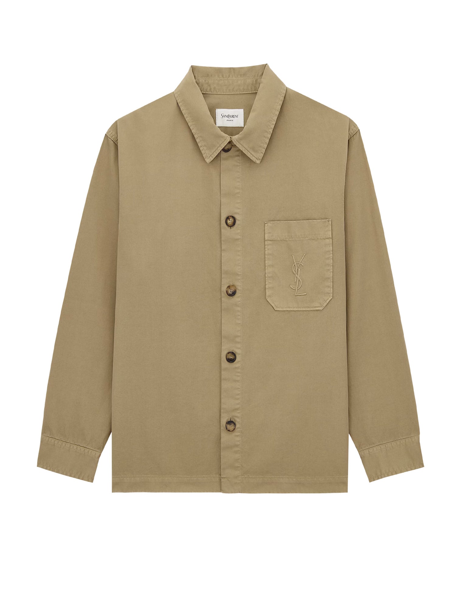 Saint Laurent Shirts Royal Beige Cotone