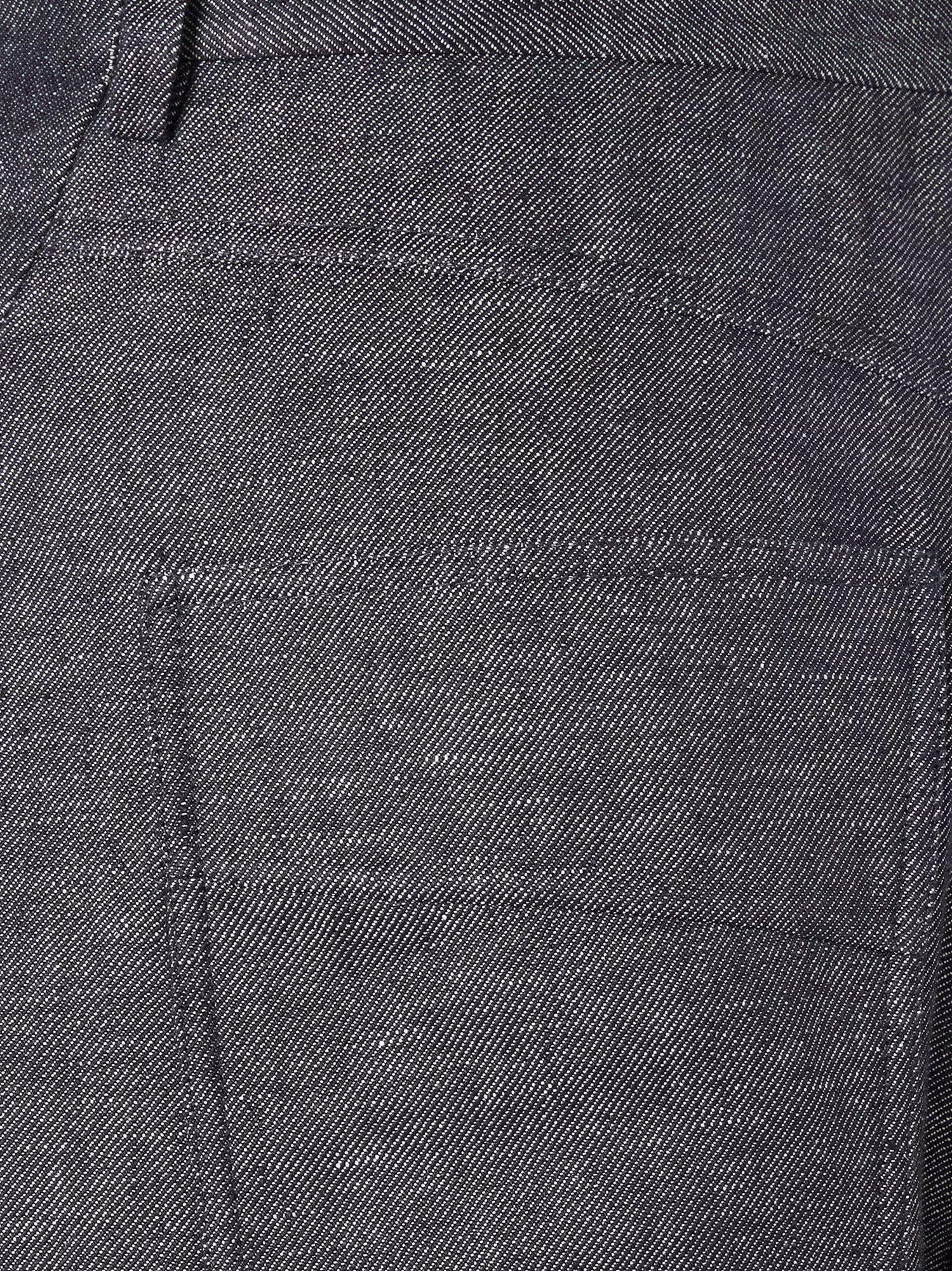 Fendi Jeans Dark Blu Lino Cotone Seta