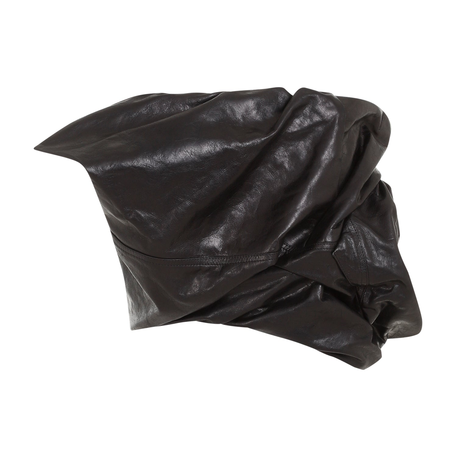 Draper Bustier Top Black Calf Leather