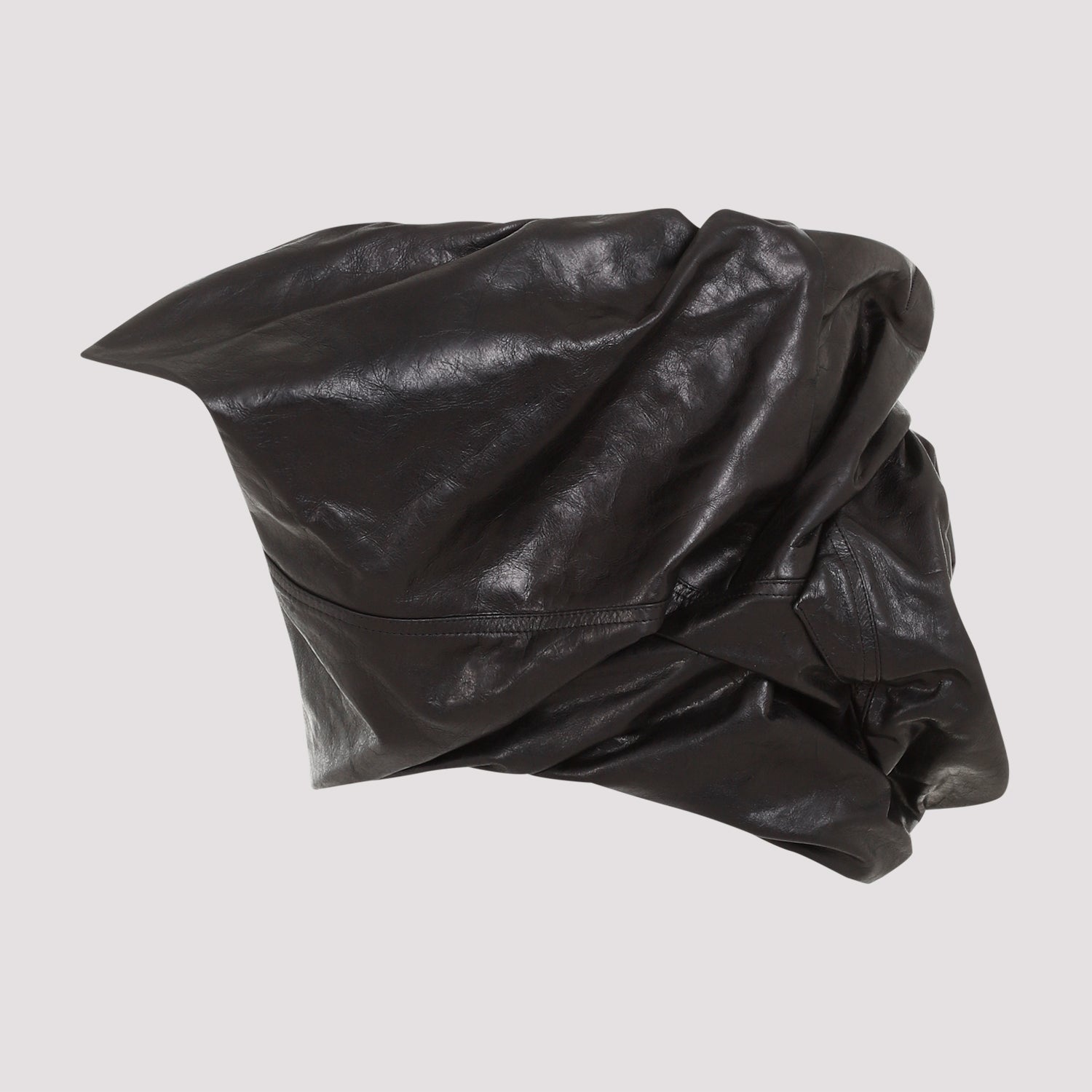 Draper Bustier Top Black Calf Leather