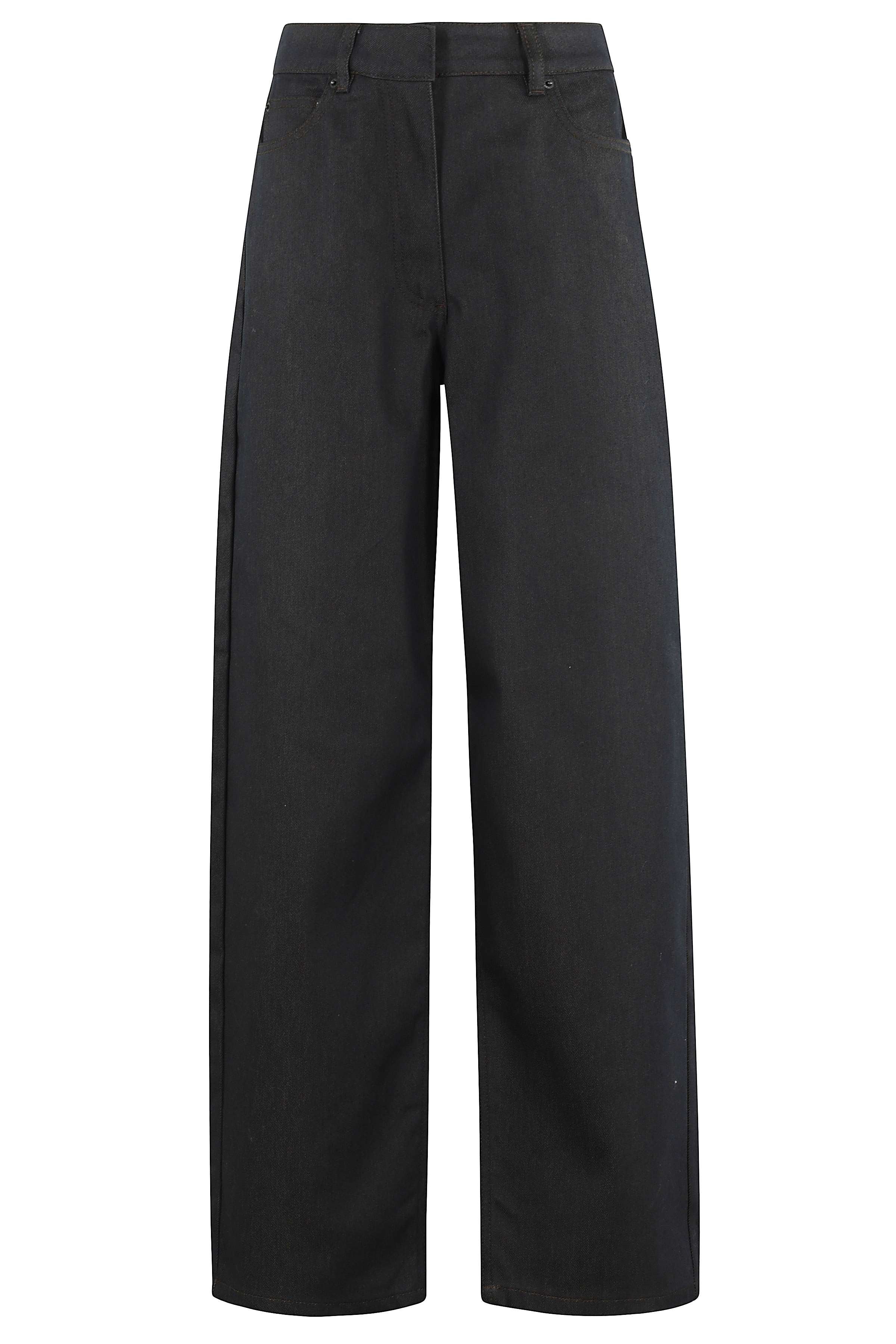 Cocoon Denim Pants Brown Cotone Jean