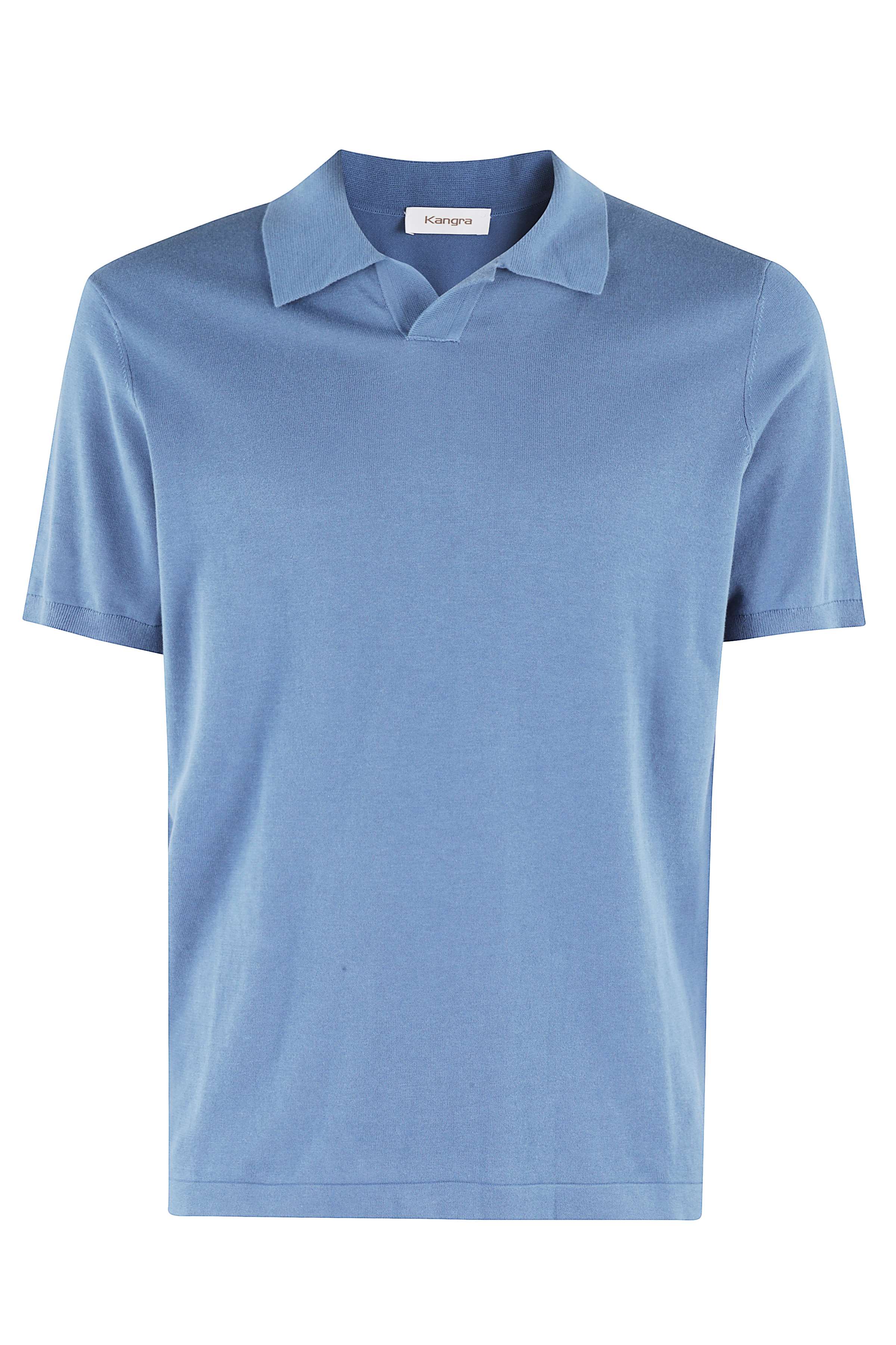 Polo Maglia Collo Skipper Cotone 1filo Blue