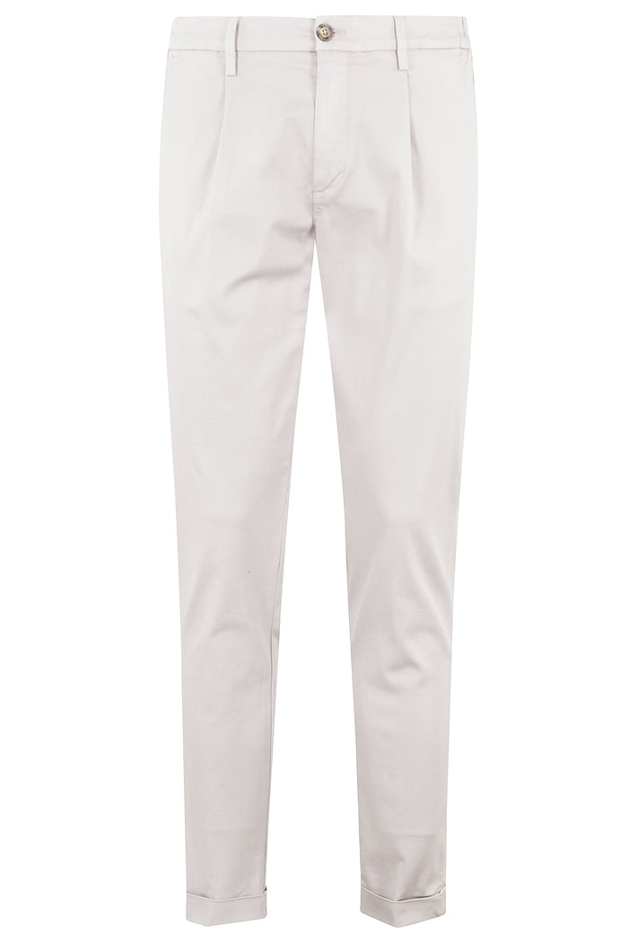 Mucha Elastico Con Pinces Nude & Neutrals Cotton Lyocell Pantaloni