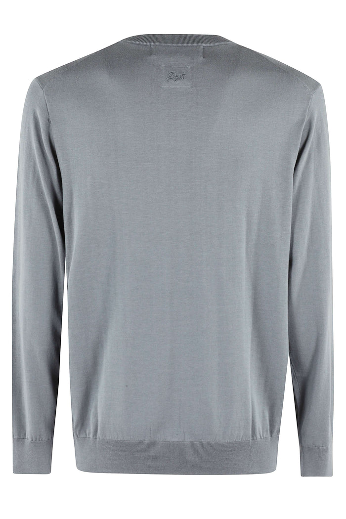 Lanka Gcollo Cotone Seta Grey Co Se Maglia