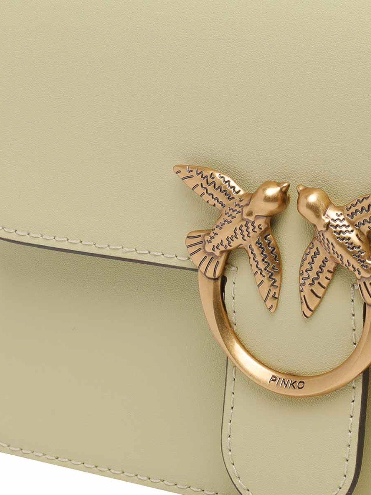 Pinko Bags Yellow Pelle