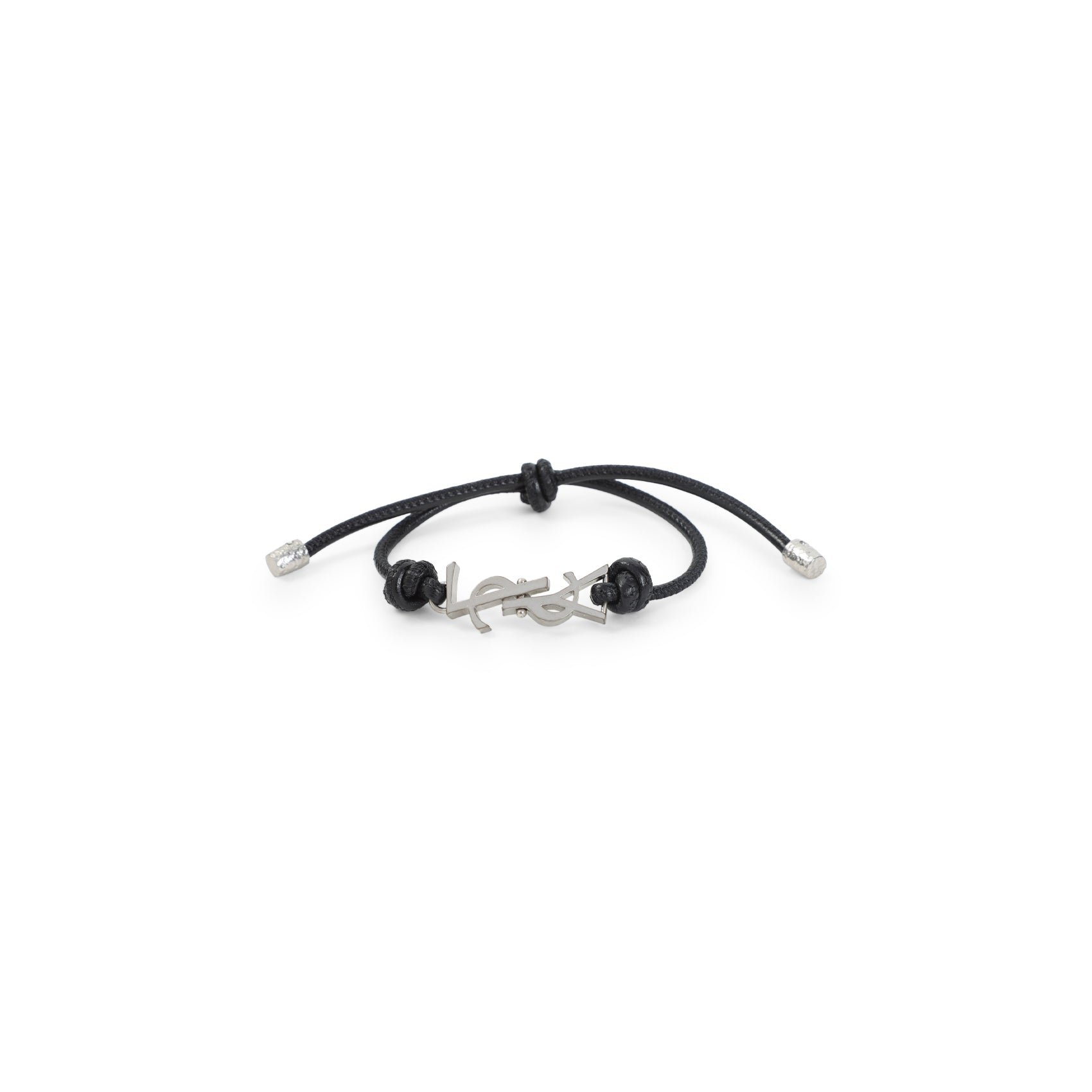 Bracelet Black Leather Metal Jewellery