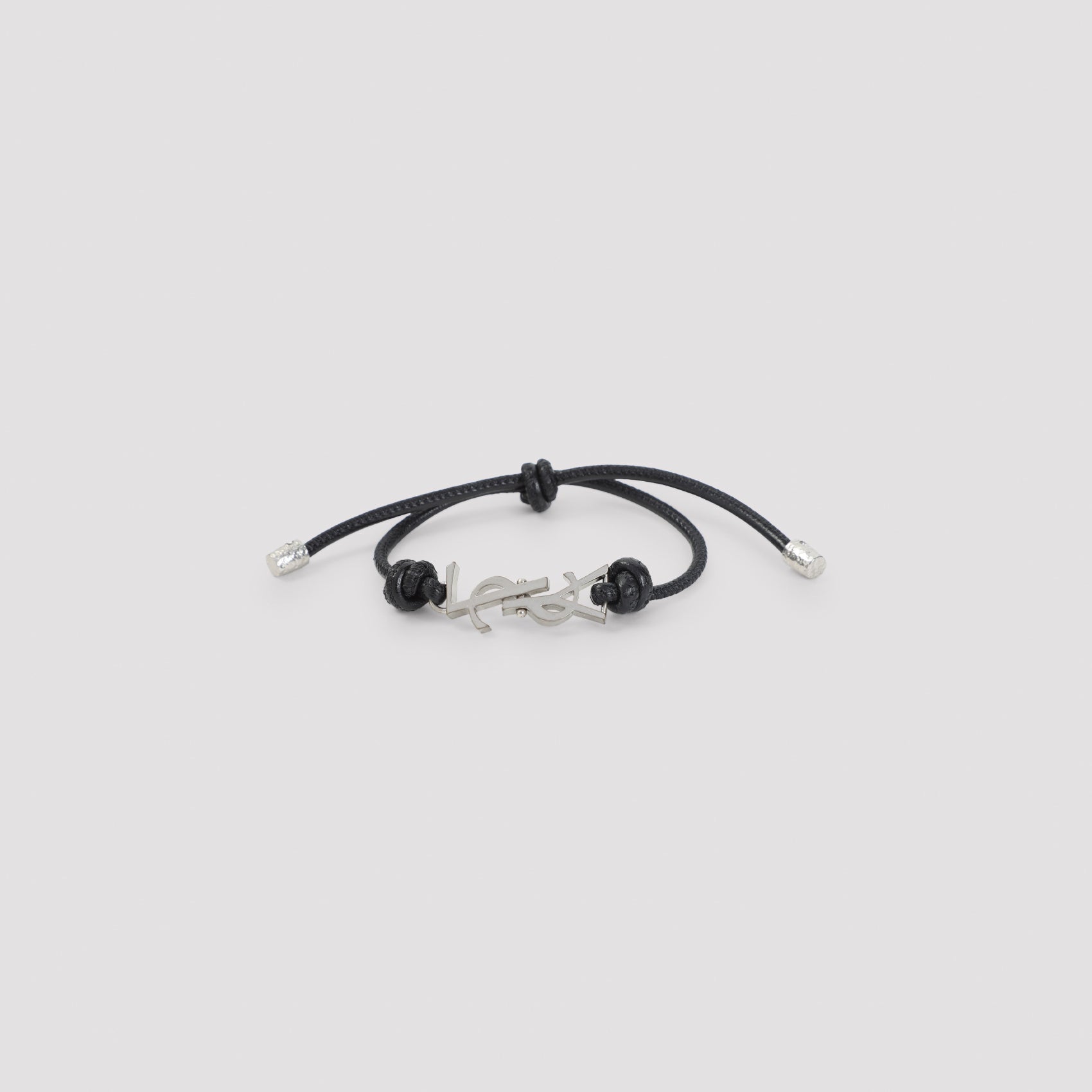 Bracelet Black Leather Metal Jewellery