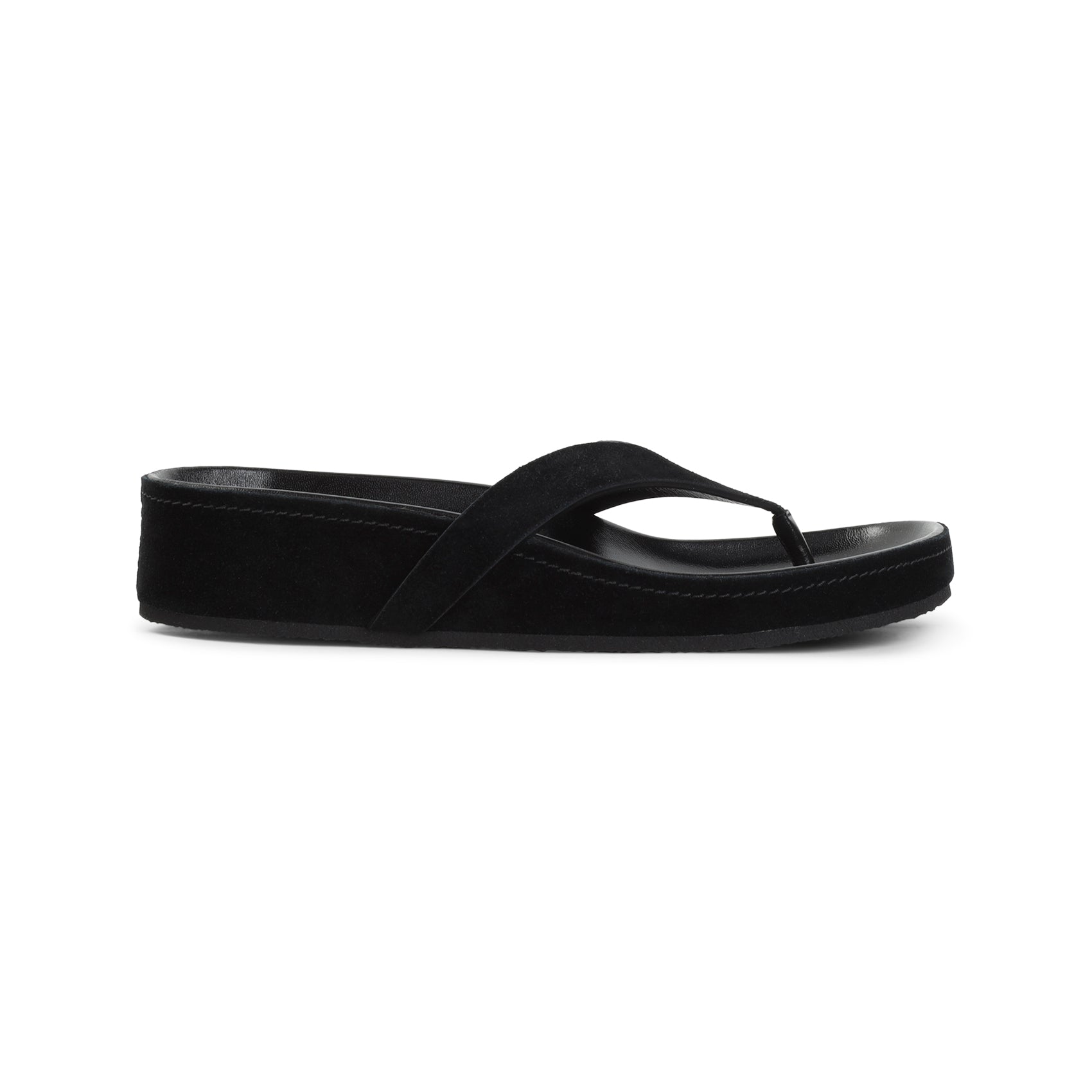 Phoebe Philo Round Flip Flops Suede