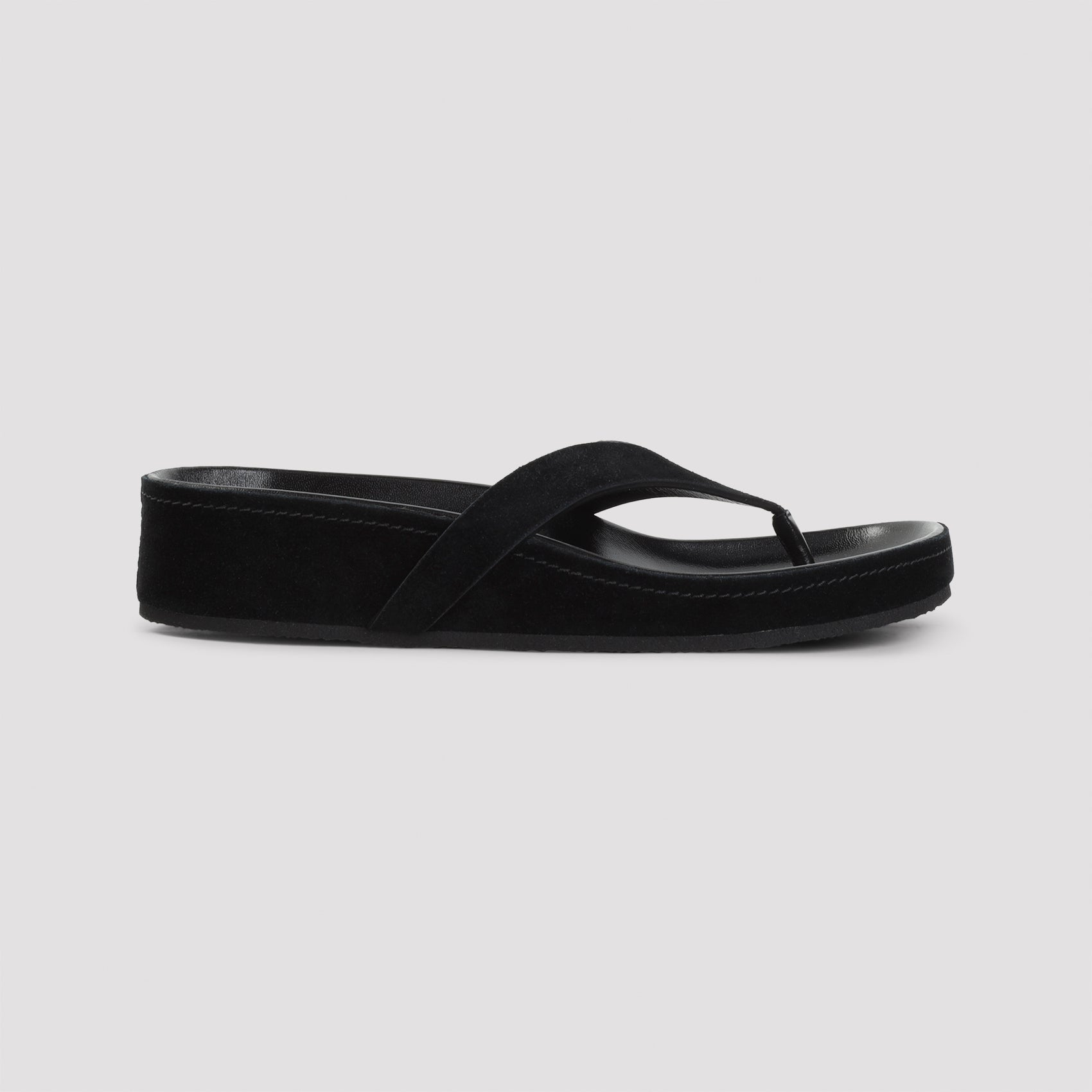 Phoebe Philo Round Flip Flops Suede