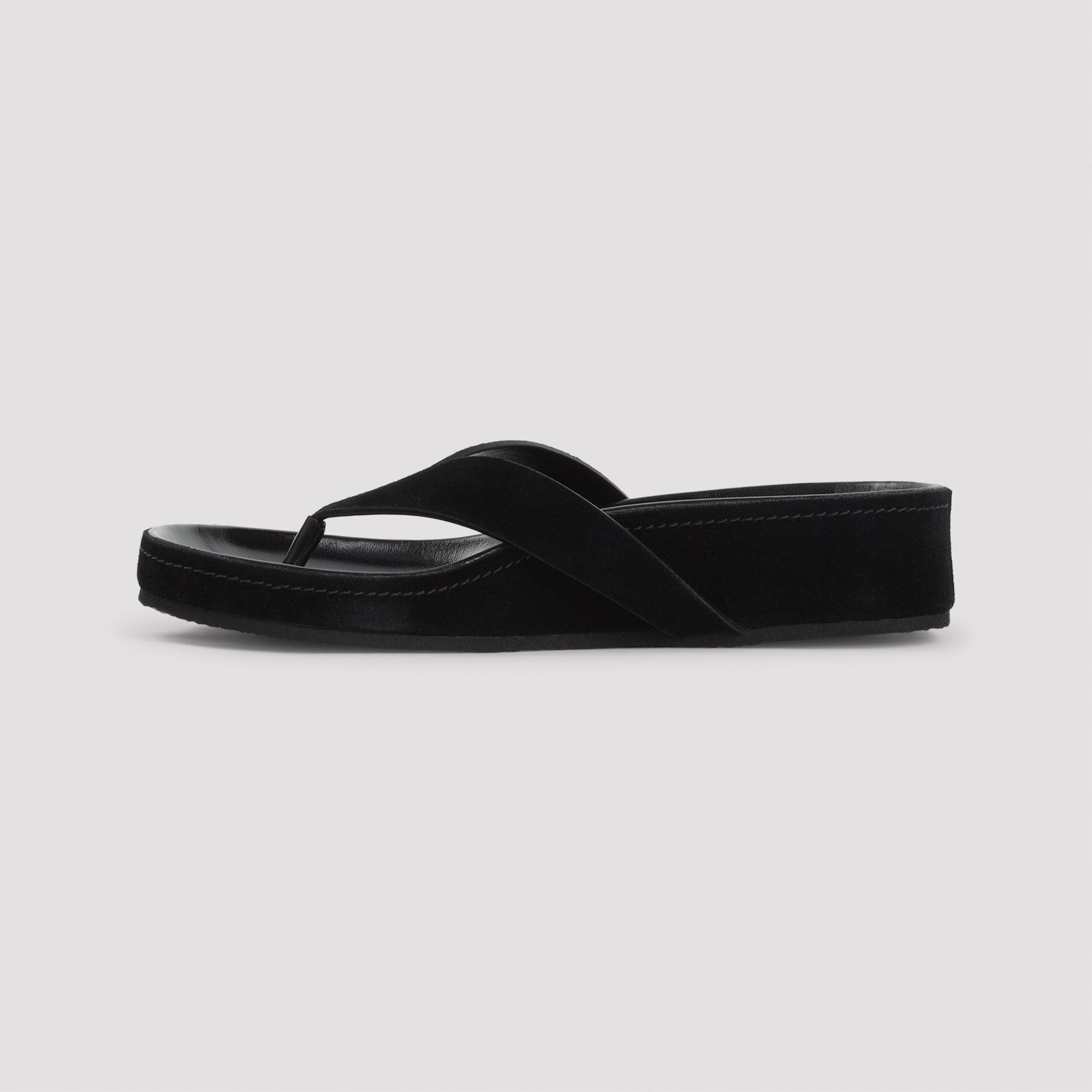 Phoebe Philo Round Flip Flops Suede