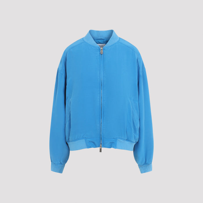 Blouson Blue Cotton Jacket