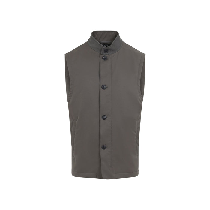 Zegna Vest Grey Polyester