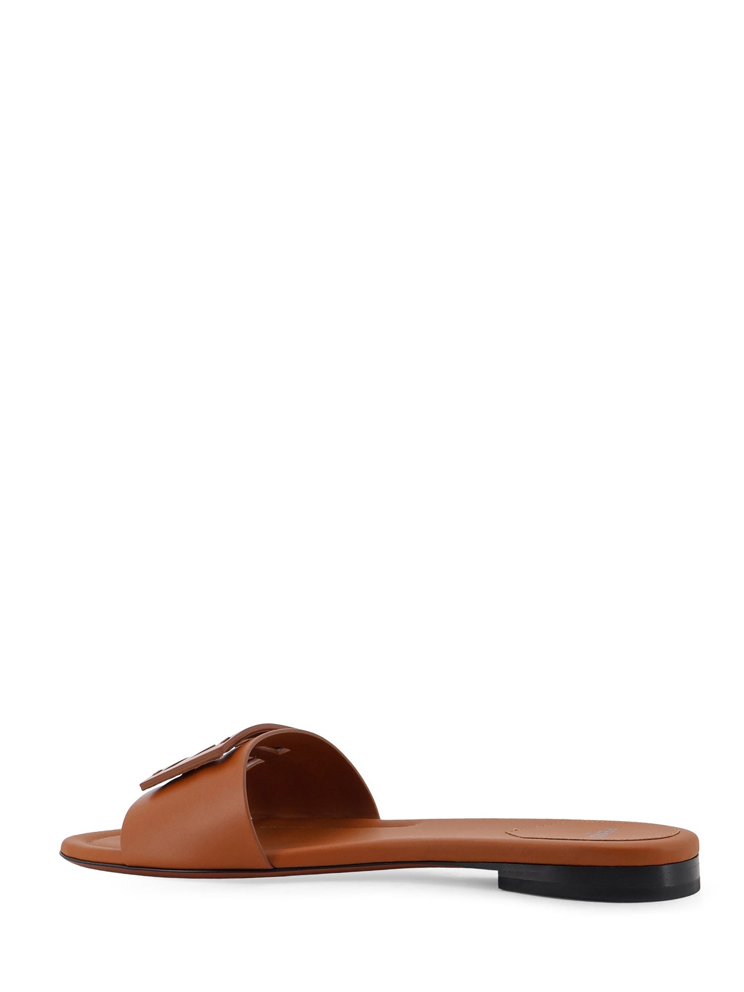 Fendi Sandals Leather Brown Pelle