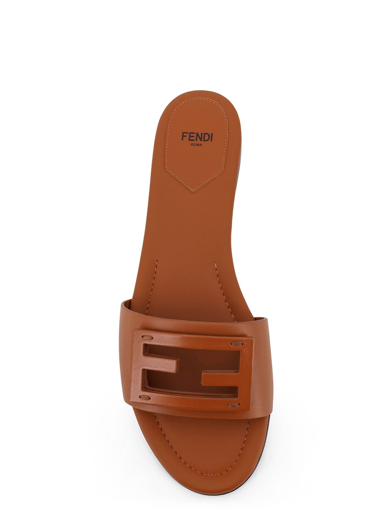 Fendi Sandals Leather Brown Pelle