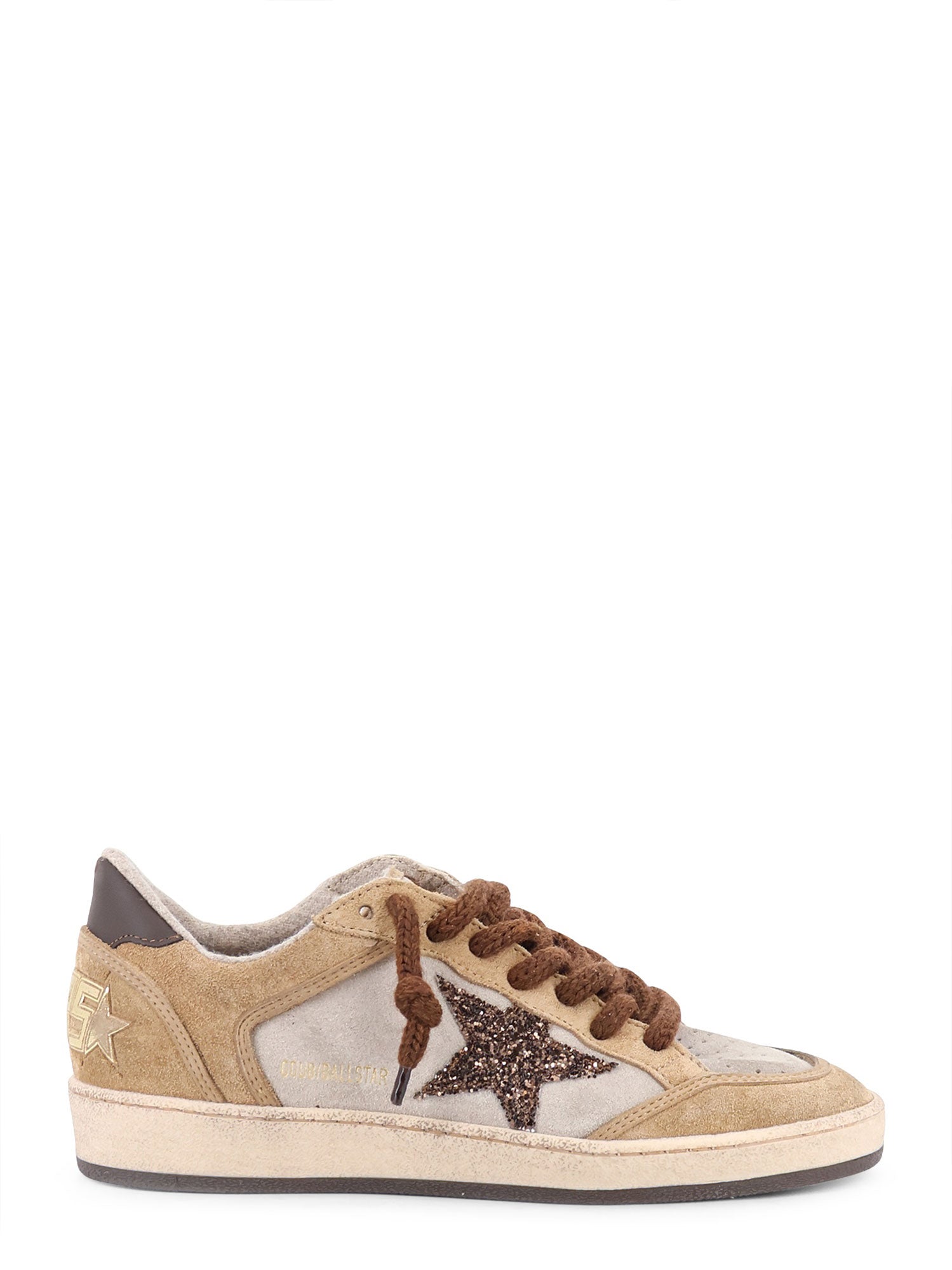 Golden Goose Sneakers Beige Brown Suede