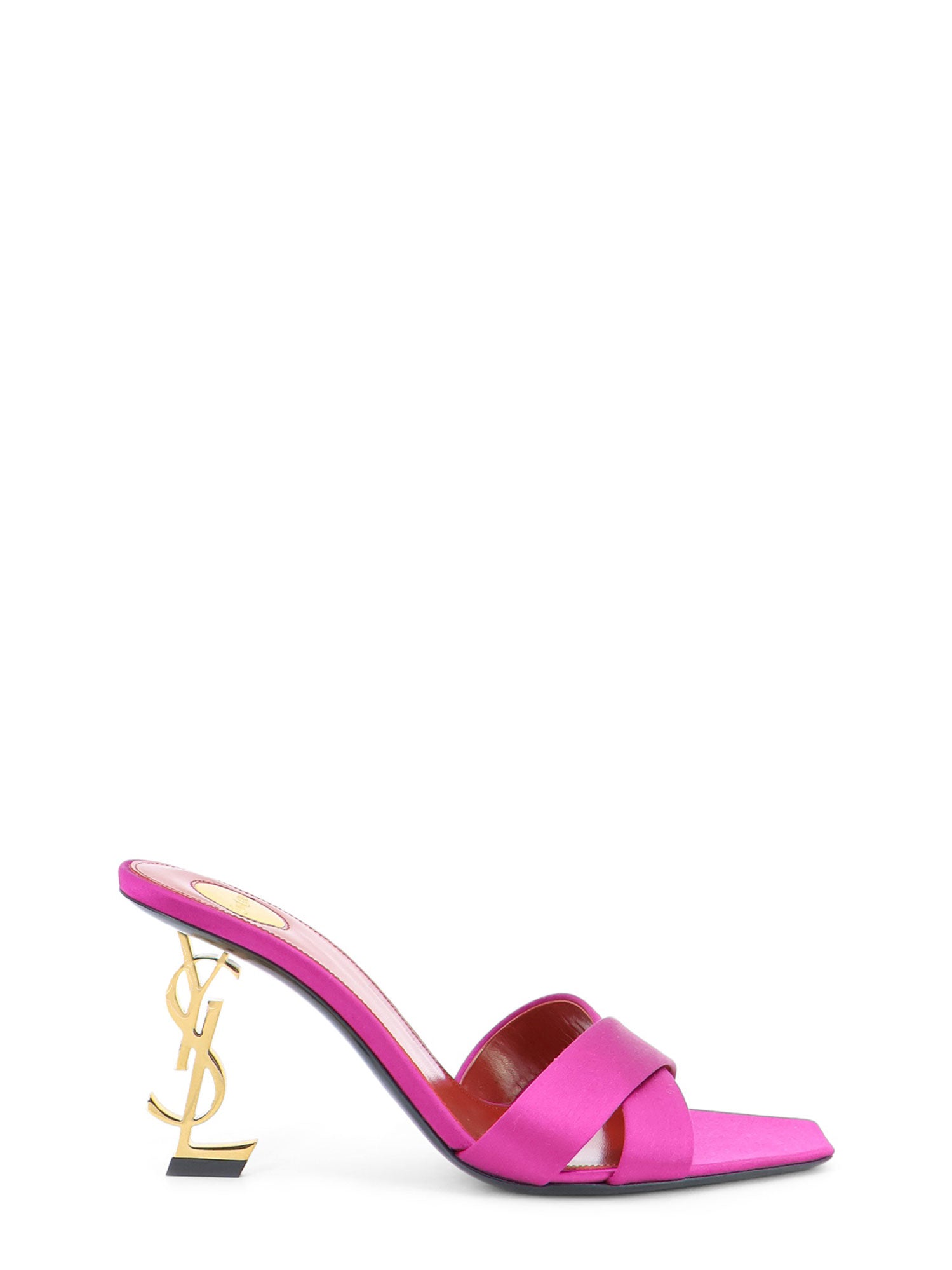 Saint Laurent Sandals Moroccan Fuxia Satin