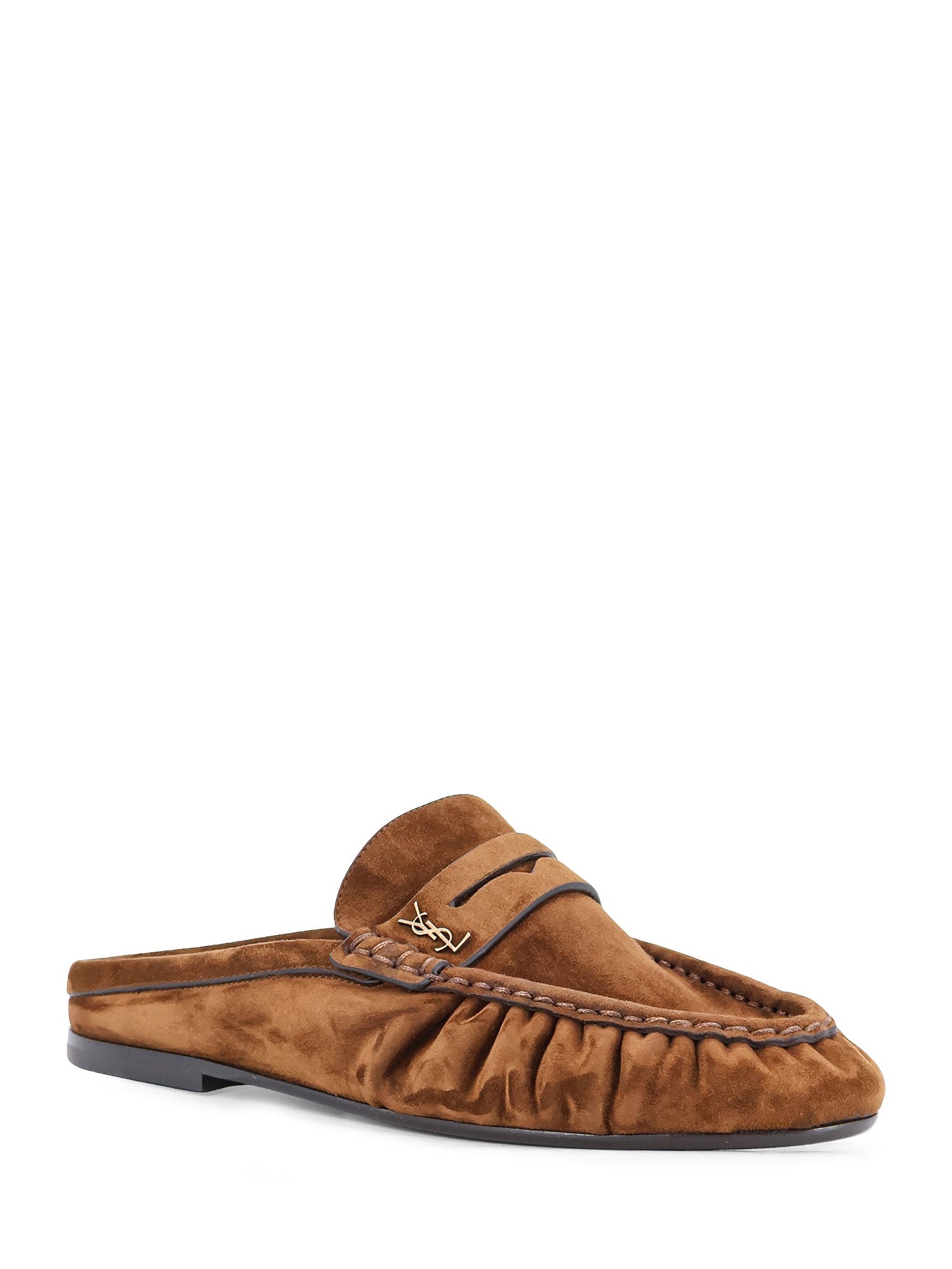 Saint Laurent Sandals Dark Havana Suede