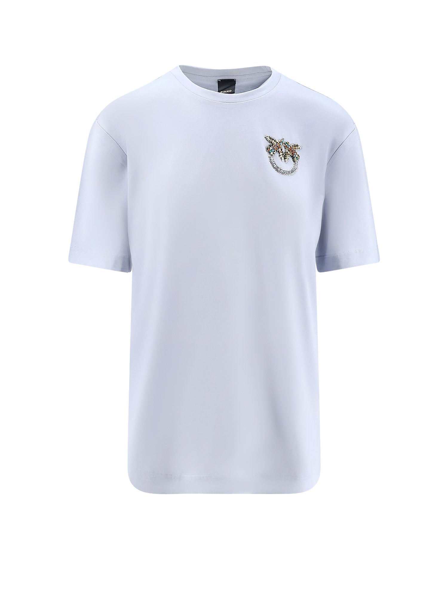 Pinko T-shirts and Polos Clear Blue Cotone