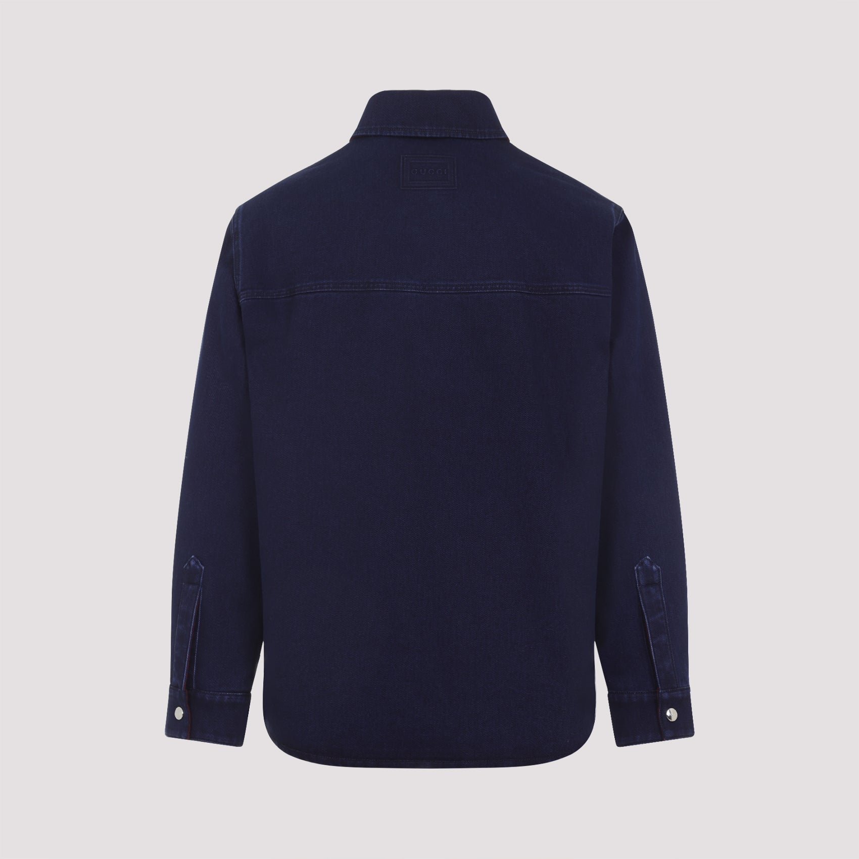 Reversible Shirt Blue Cotton Wool
