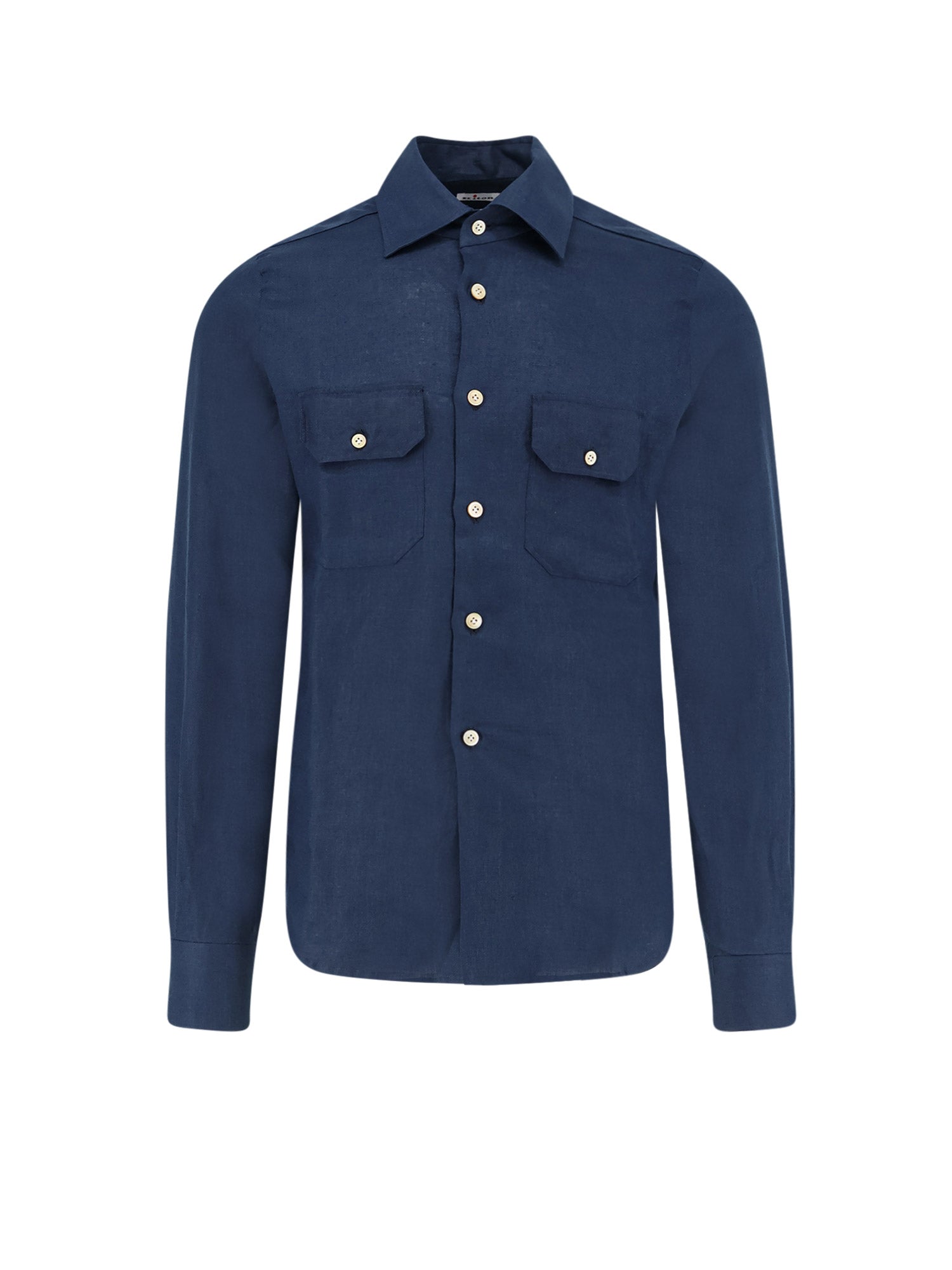 KITON CIRO PAONE Shirts Blue Lino