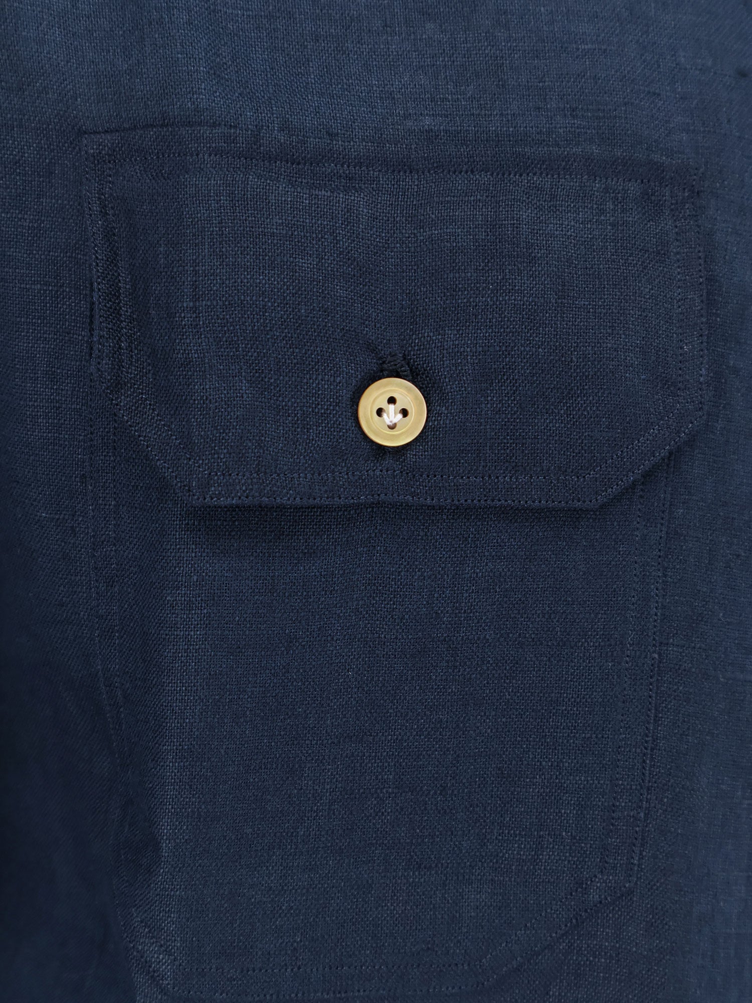 KITON CIRO PAONE Shirts Blue Lino