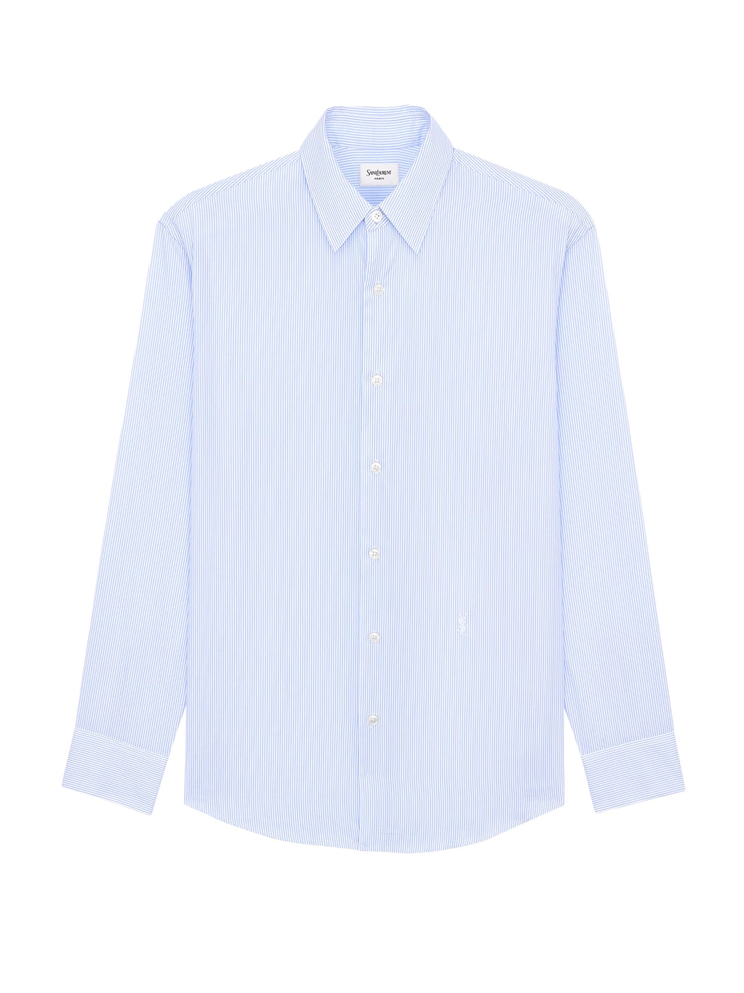 Saint Laurent Shirts Craie/bleu Cupro