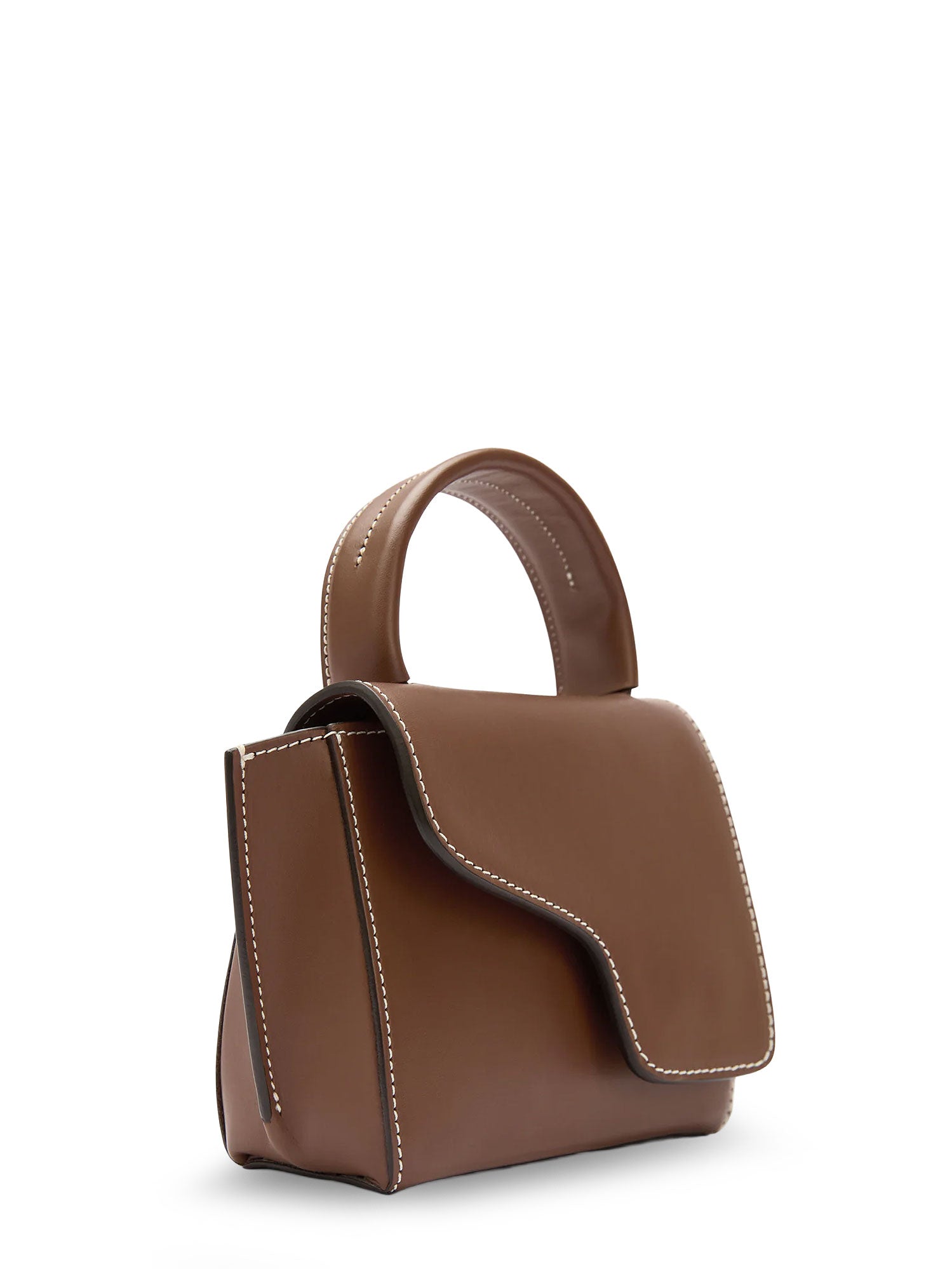 ATP ATELIER Bags Cannella/contrast Stitch Pelle
